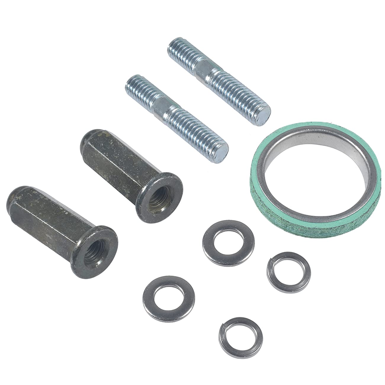 WANTHER GY6 Exhaust Kit for GMB139 Engine - Metal Nuts, Gasket & Studs for 50cc-150cc Scooters, ATVs, Go Karts, Moped