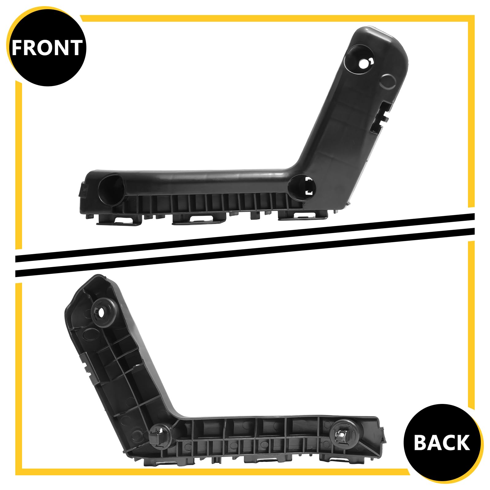 Bxz Front Bumper Cover Retainer Bracket Hold Mount Pair 2Pcs For Toyota Corolla 2014 2015 2016