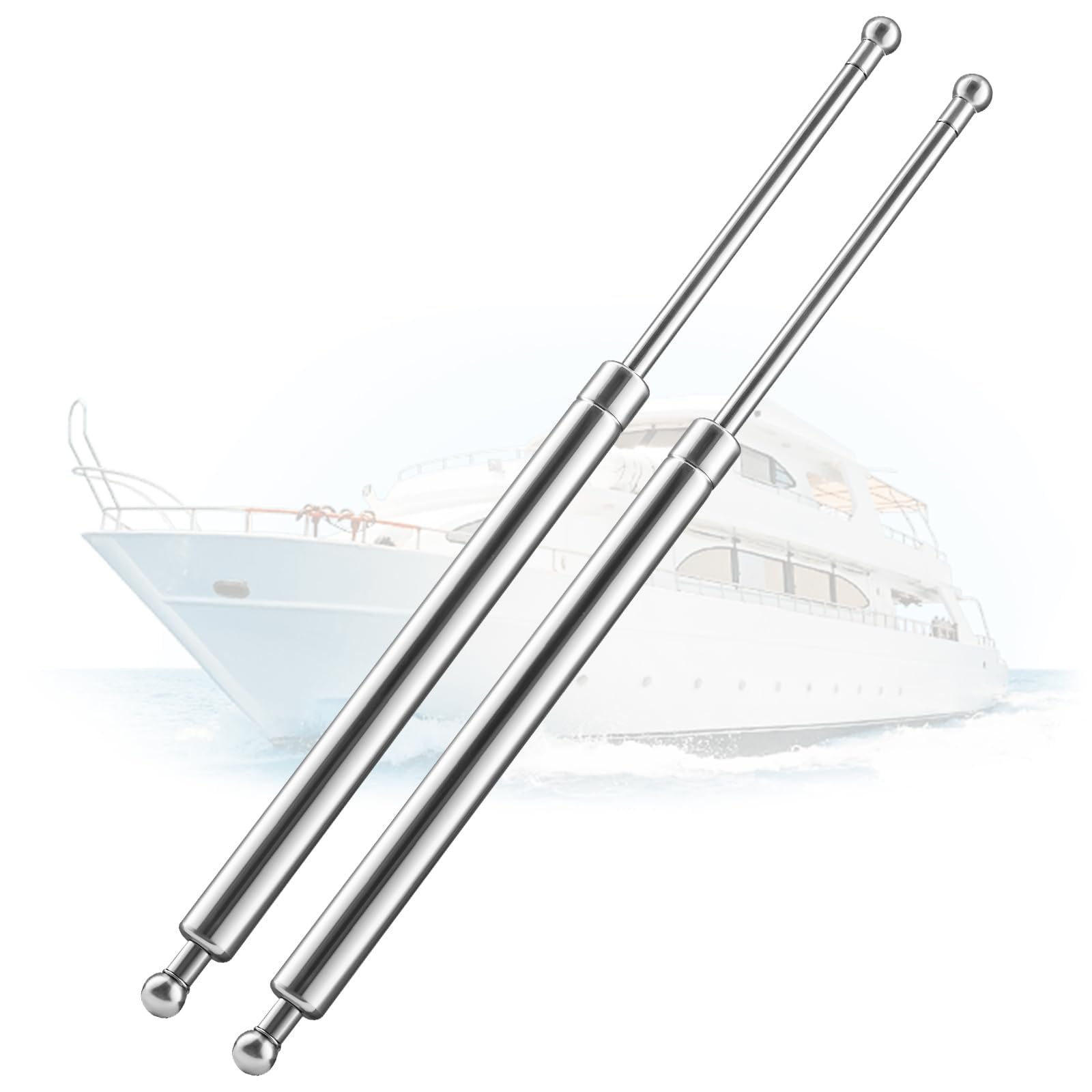 Arana Gas Struts 20 Inch 100 Lbs, C16-08054 Rv Bed Springs 20'' Shock Absorber For Heavy Lid, Lgp8-200-100 Lift Support For Tann