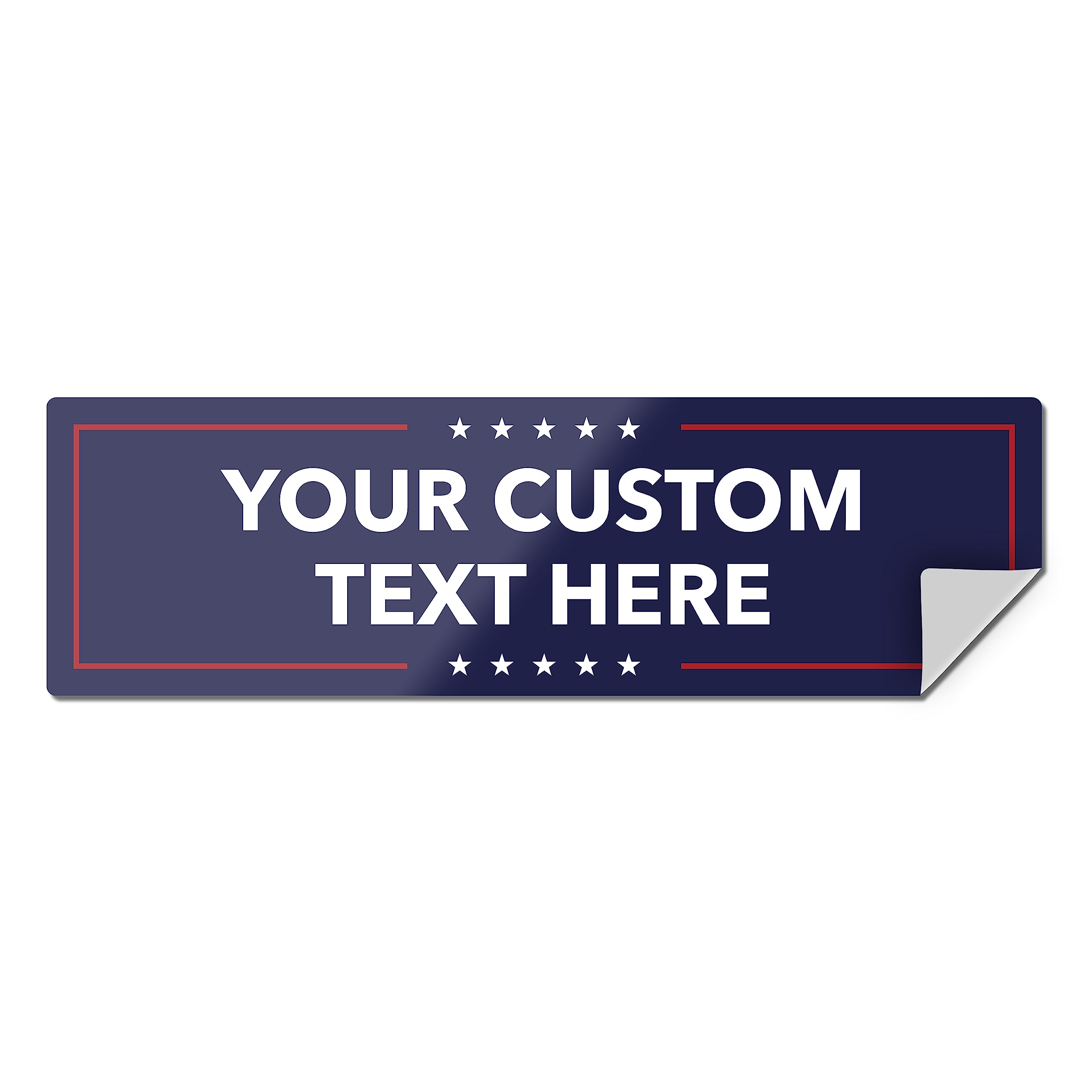 Custom Bumper Stickers For Cars - Personalized Bumper Stickers For Cars, Trucks And Other Vehicles - 3    X 10    (1-1000 Sticke