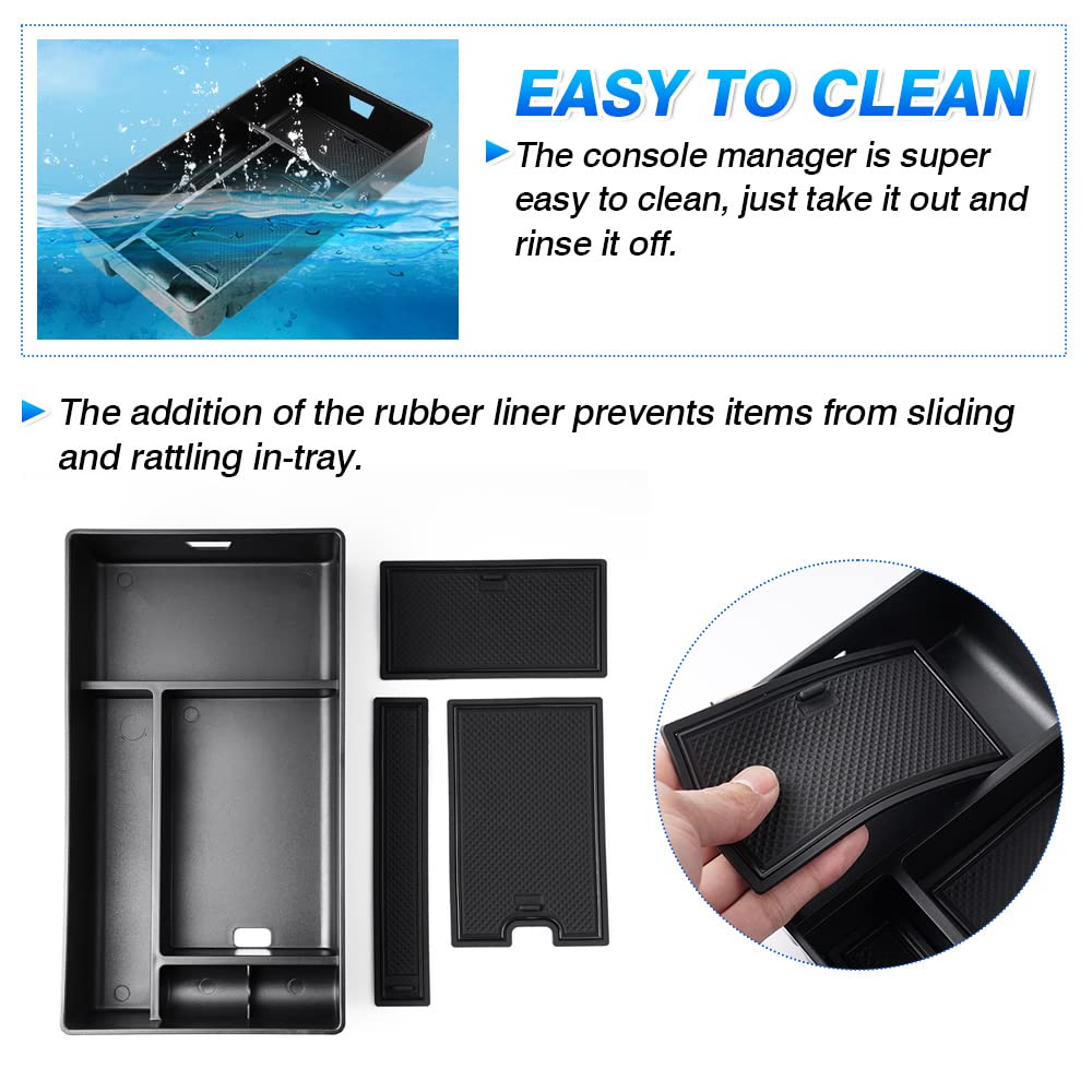 Autorder Center Console Organizer For 2022 2023 2024 Lexus Nx Nx 250/Nx 350/Nx 350H Accessories Armrest Storage Box Secondary In