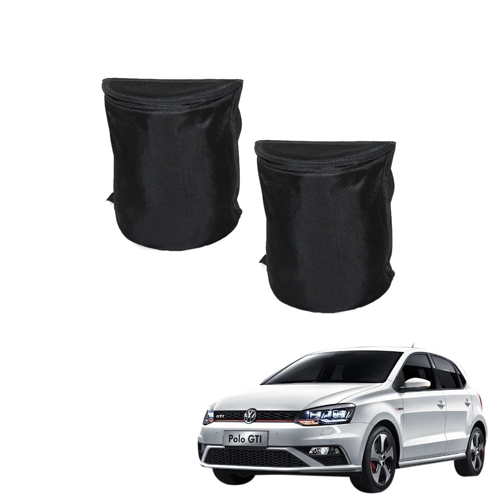 Kozdiko Semi Cylindrical Car Dustbin Set of 2 Pcs for Volkswagen GTI Polo