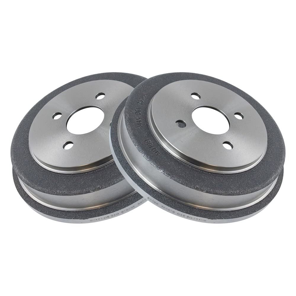 Trq Rear Brake Drum Pair Set For 2005-2008 Chevy Cobalt / 2007-2008 Pontiac G5 / 2003-2007 Saturn Ion / 2005-2006 Pontiac Pursui