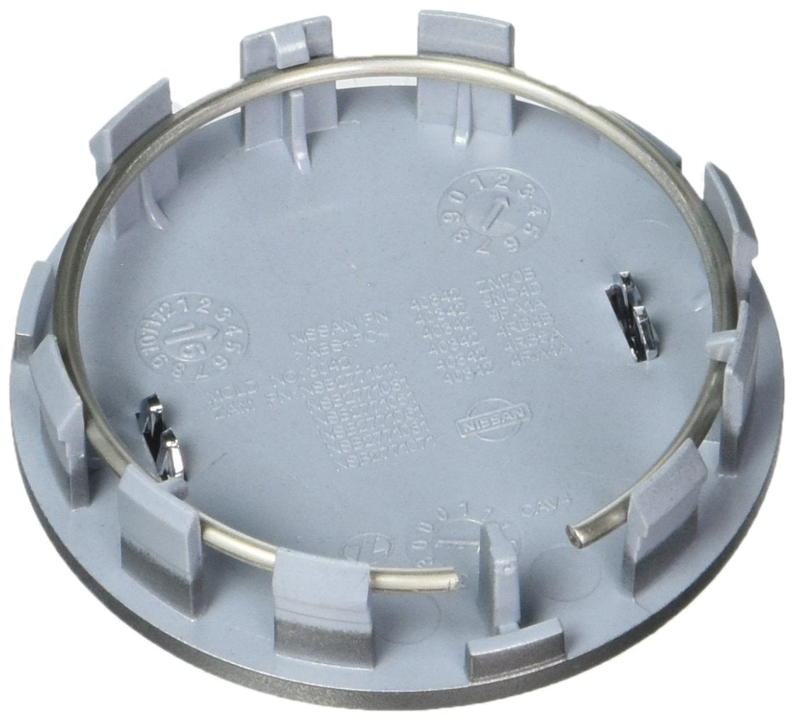 Nissan Wheel Center Cap 40342-9PA1A, Silver Metal Finish