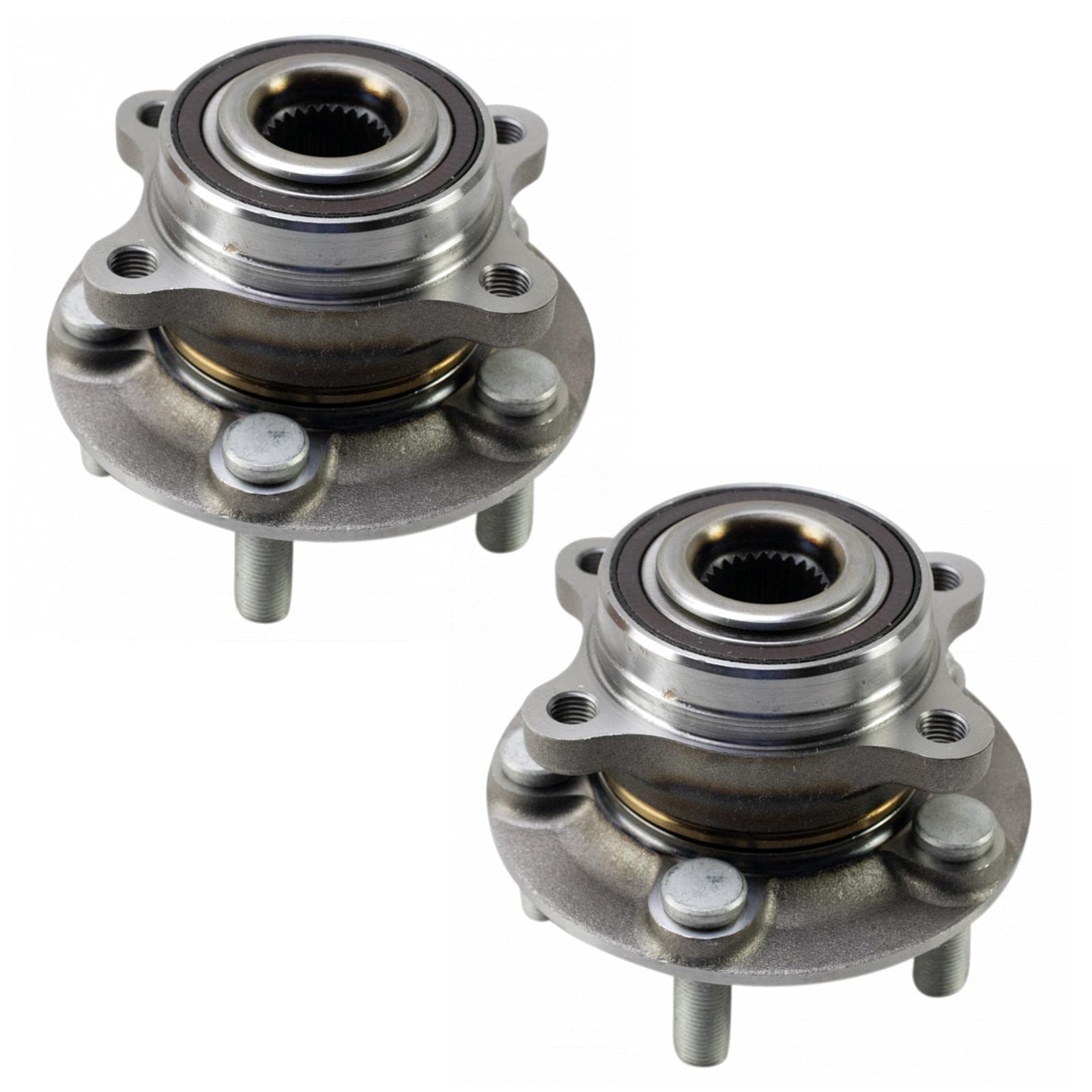 Trq Rear Wheel Hub Bearings Assembly Set Compatible With 2017-2018 Ford Fusion 2017-2020 Lincoln Mkz