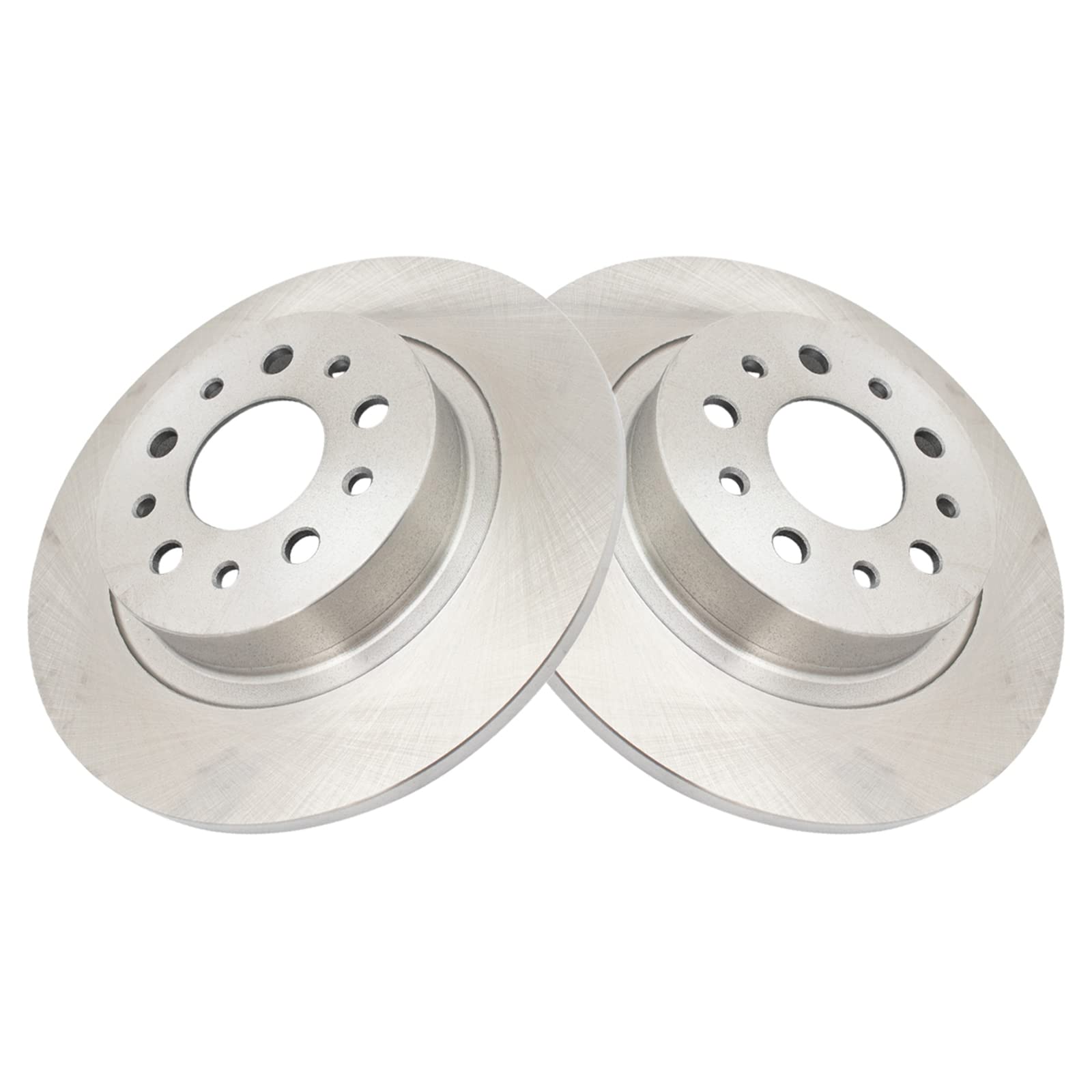 Trq Rear Brake Rotors Set Solid Compatible With 2014-2020 Fiat 500L