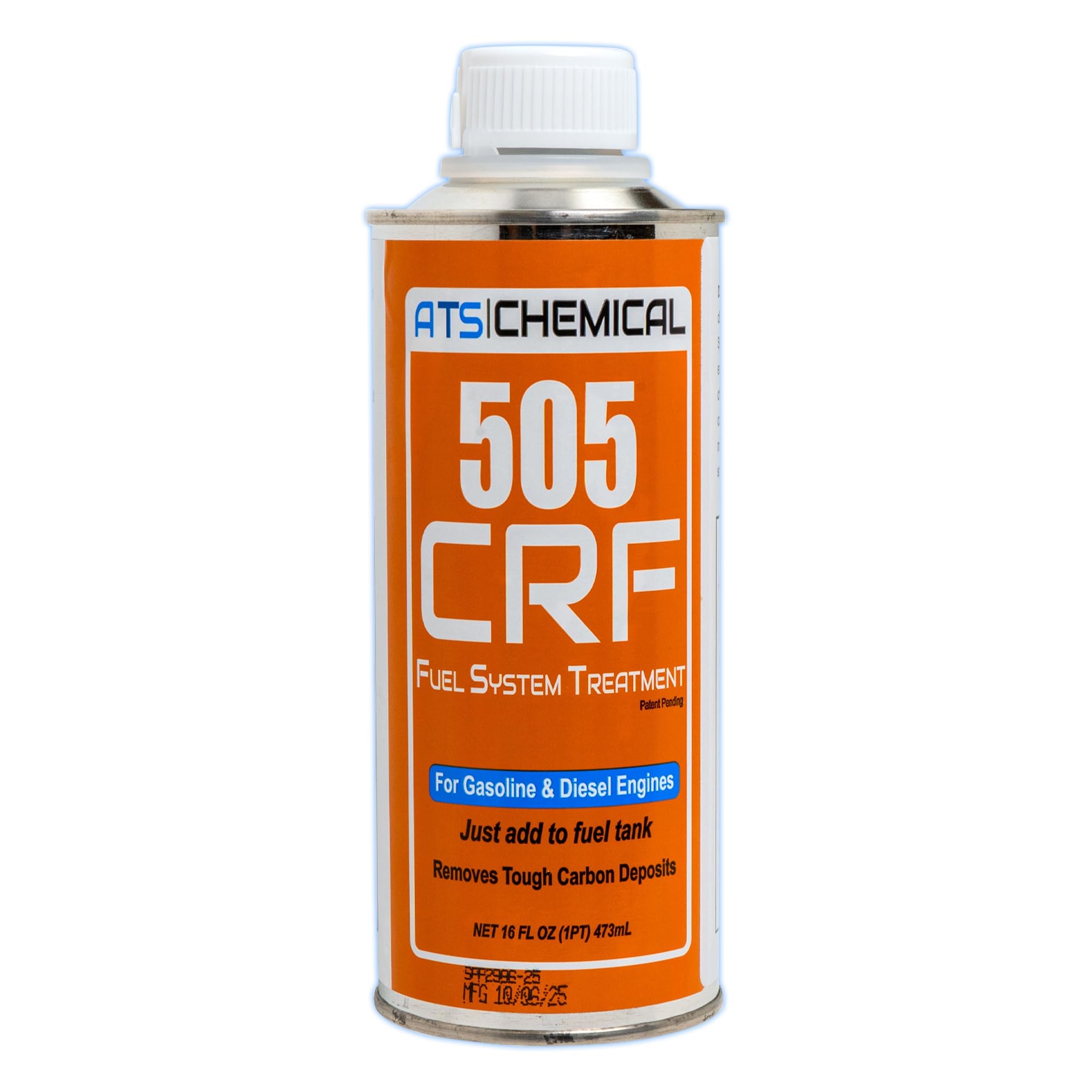 ATS Chemical 505 CRF Fuel System Treatment - 16 oz Powerful Carbon & Injector Cleaner for Gasoline & Diesel Engines - Help Boost
