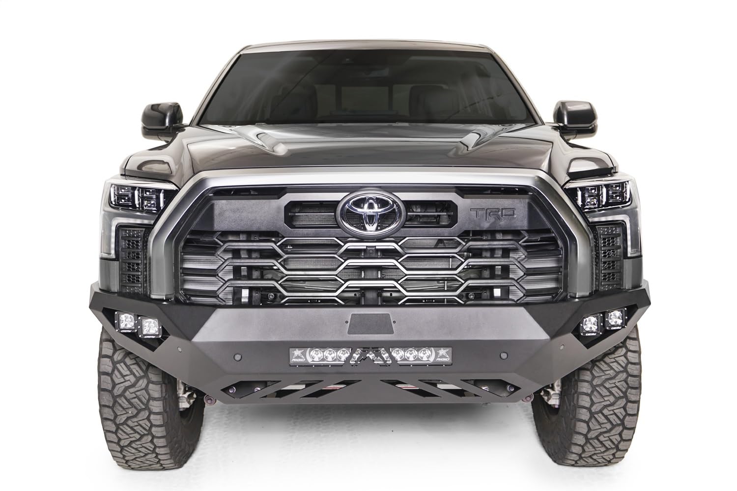 Fab Fours Tt22-D5451-1 Vengeance Front Bumper Fits 22-23 Toyota Tundra - 2 Stage Black Powder Coated - No Guard