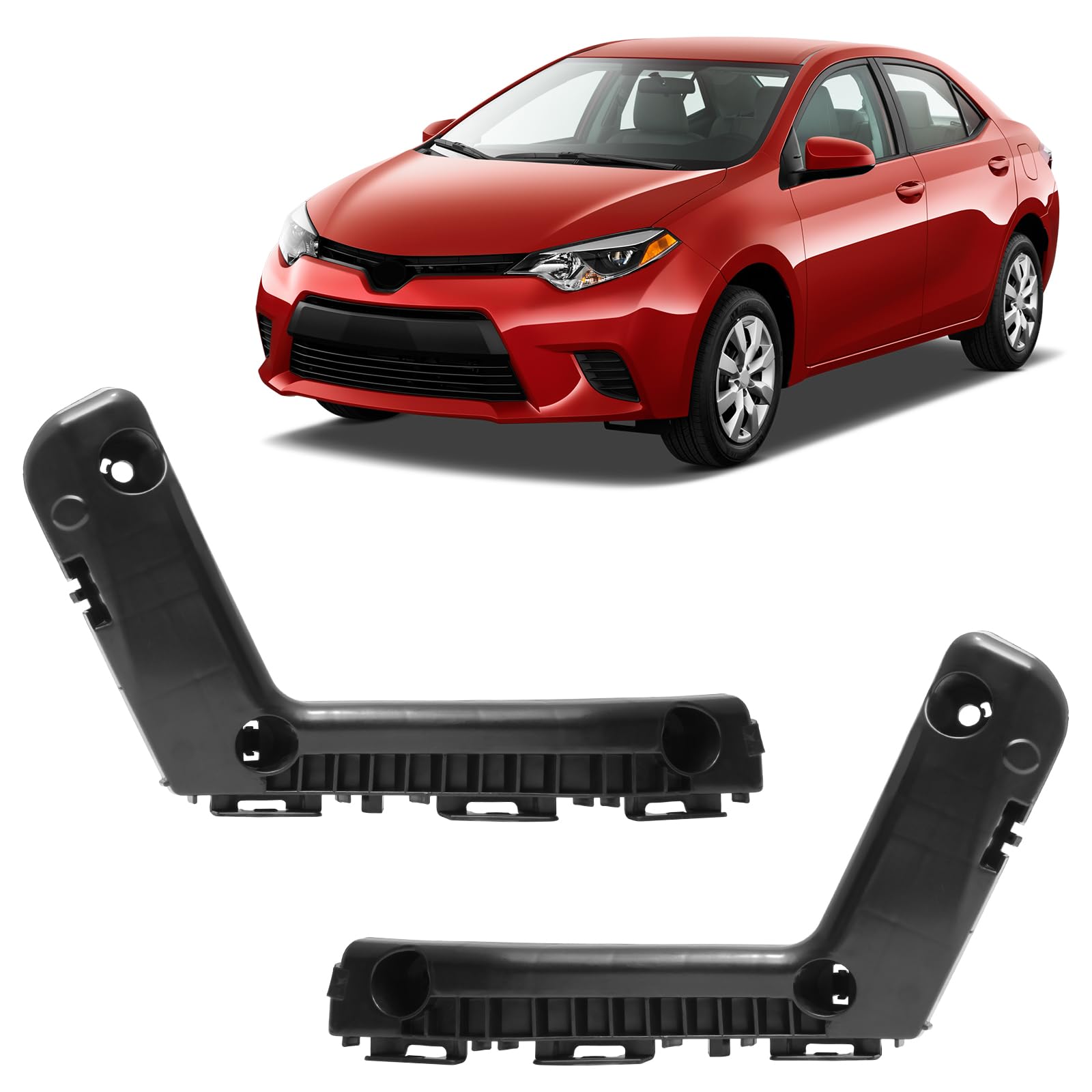Bxz Front Bumper Cover Retainer Bracket Hold Mount Pair 2Pcs For Toyota Corolla 2014 2015 2016