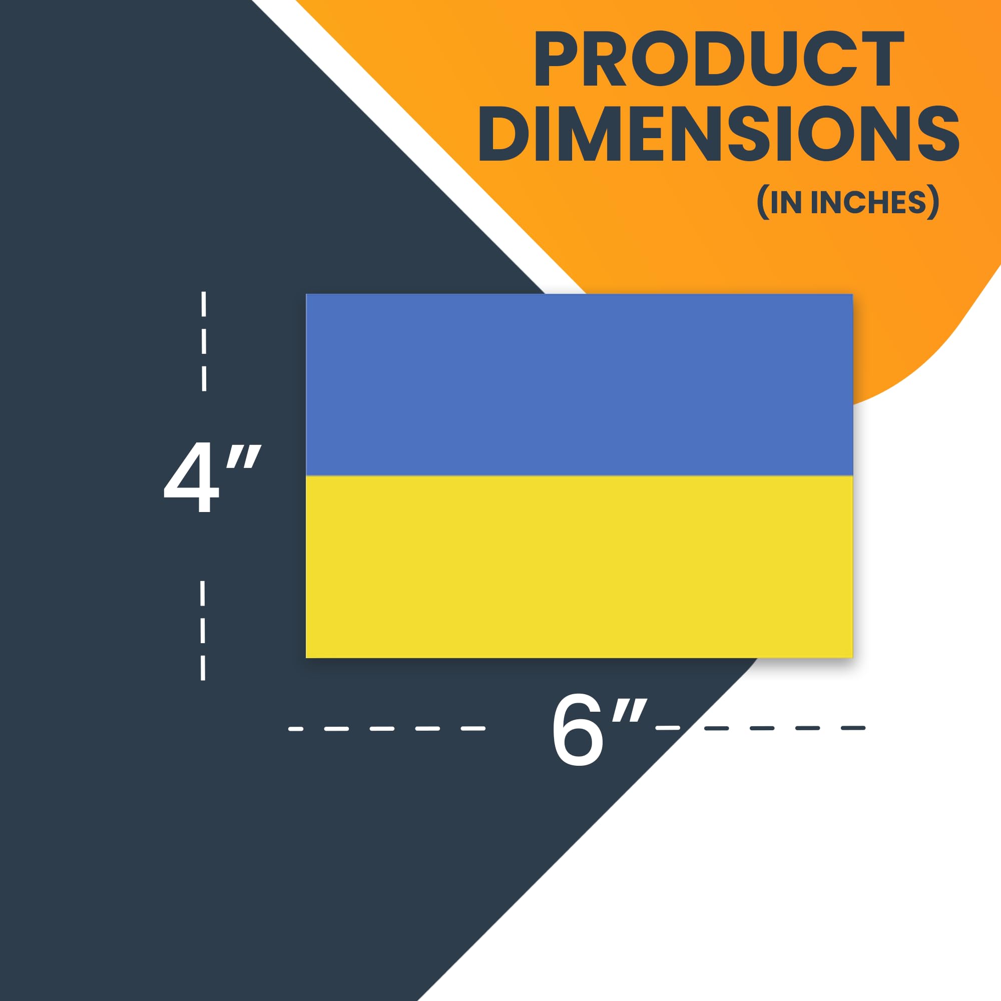 Magnet Me Up: Ukraine Ukrainian Flag Car Magnet Decal - 4X6 Inches, Heavy-Duty Automotive Magnet For Car, Truck, Suv - Show Your