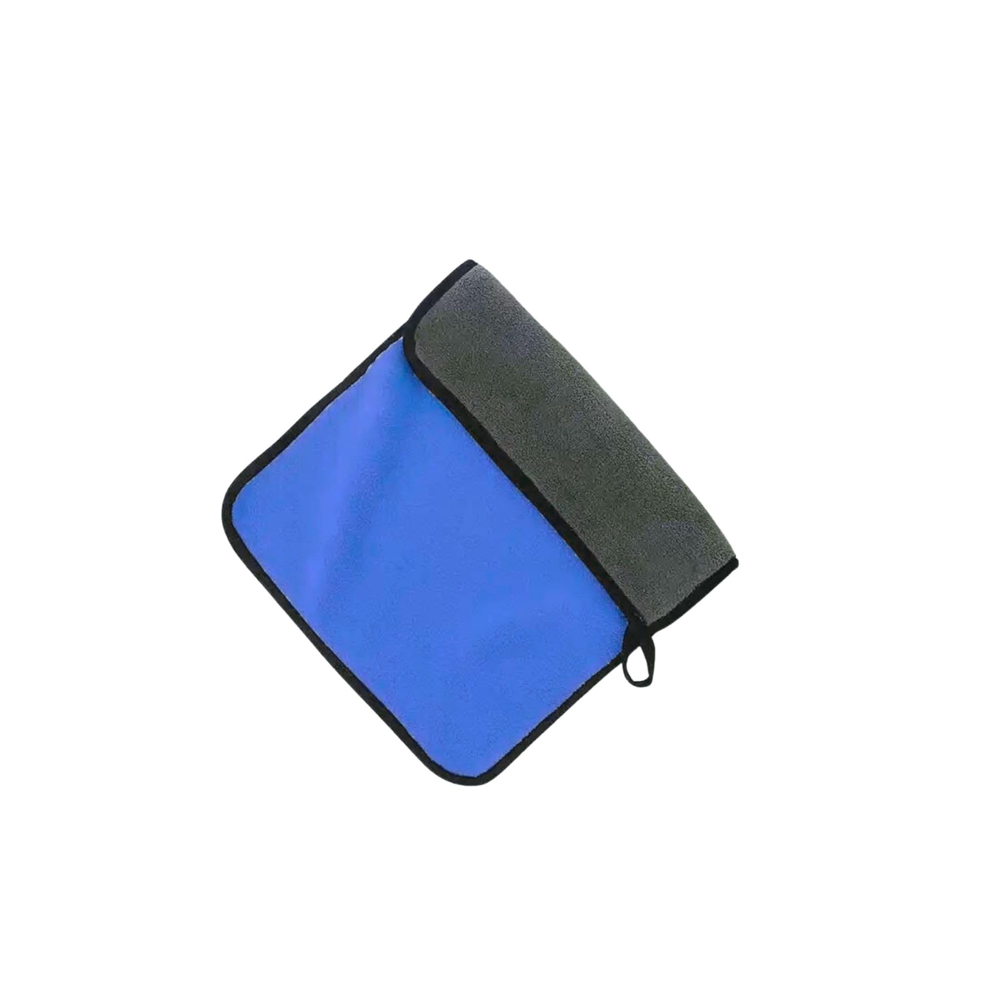 CRYSTALFRESH Car Care Microfiber Cloth NonScratching Cloth for Exterior, Interior and Glass (40 X 40 cm) 580 GSM Blue (Pack 1)