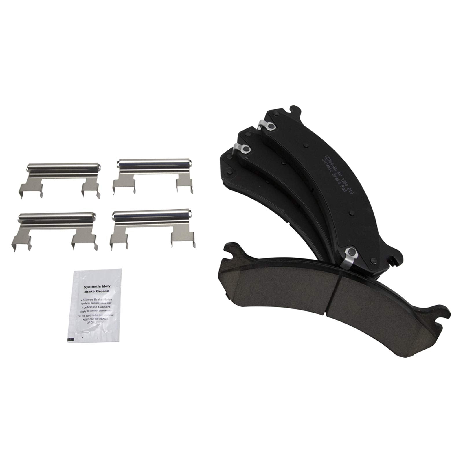 Trq Front Brake Pad & Rotor Kit Brake Pads Brake Rotor Ceramic Compatible With 2011-2013 Gmc Sierra 3500 Hd