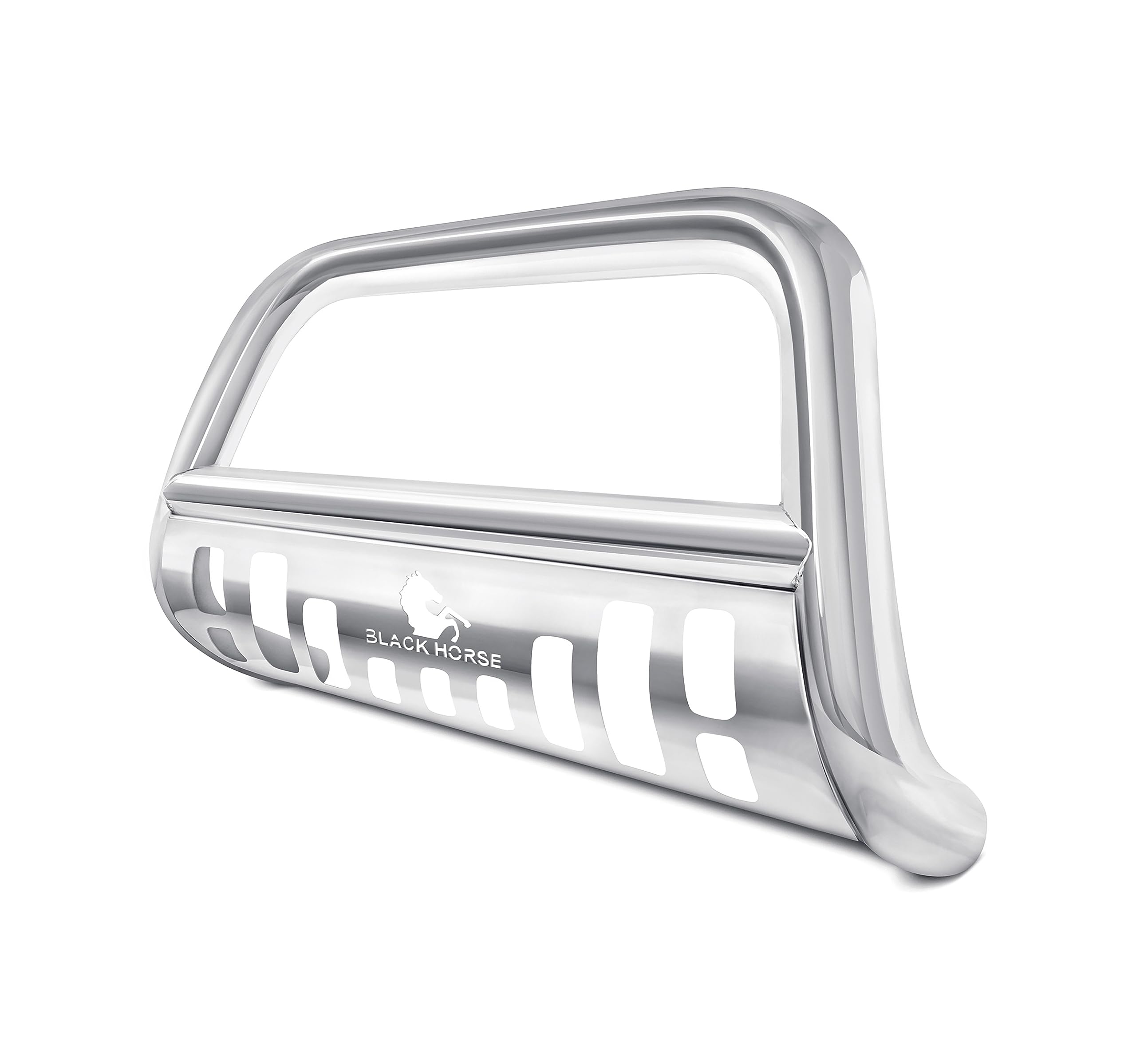 Black Horse Bull Bar Skid Plate Stainless Steel Compatible With 2019-2024 Toyota Rav4|2021-2024 Toyota Venza-Cbs-Tob4802Sp