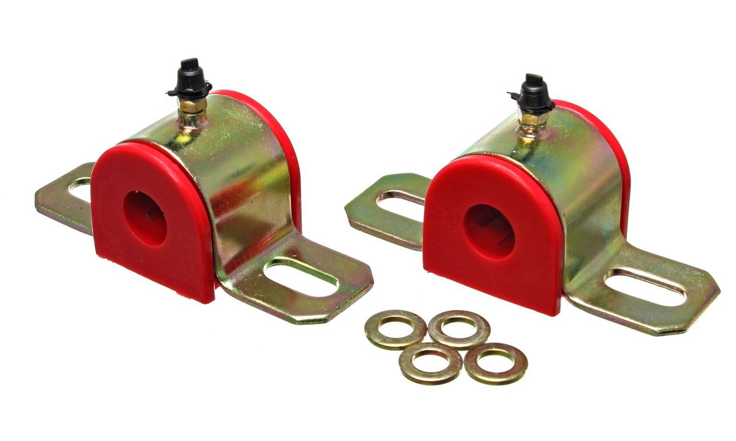 Energy Suspension 9.5156R 3/4 Greasable Sway Bar Set , Red