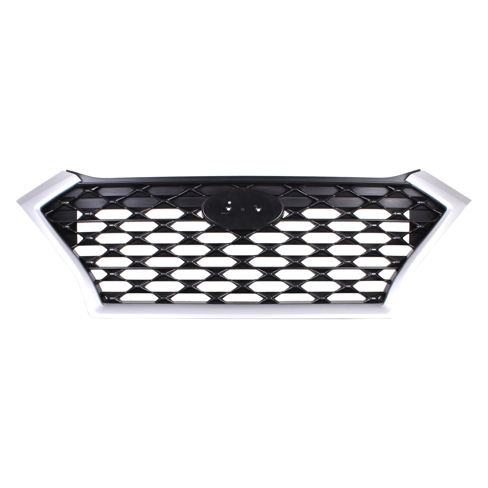 TYG (CAPA QUALITY) Front Grille Compatible with 2019-2021 Hyundai Tucson Chrome trim w/o Front View Camera, ABS OEM Replacement