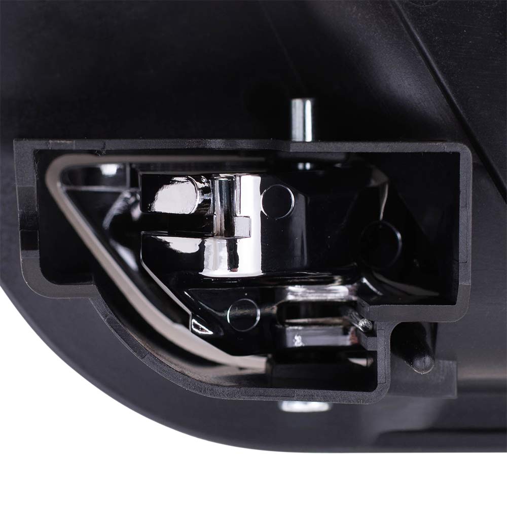 Brock Replacement Passengers Front Inside Interior Door Handle Chrome Lever With Black Housing Compatible With Silverado Sierra