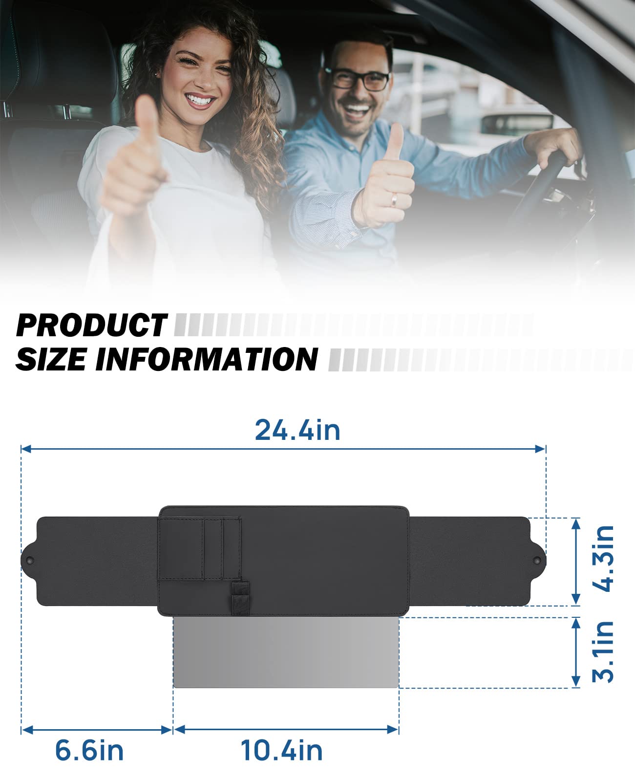Joytutus Car Sun Visor Sunshade Extender, Adjustable Car Sun Visor Extender Protects From Anti-Glare, Uv Rays Blocker Window Sun Visor Windshield Sunshade Extender For Car