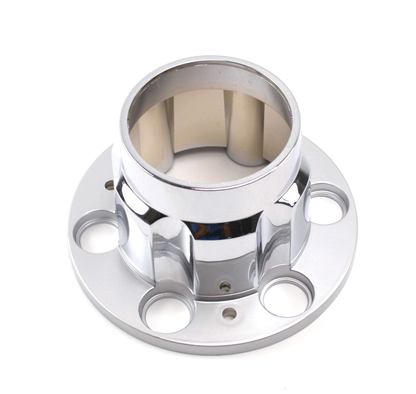 BB Auto 4x4 Rally Wheel Center Caps Replacement Set - 15 Inch, Silver, 6 Lug (2 Open Front & 2 Rear Closed Caps)