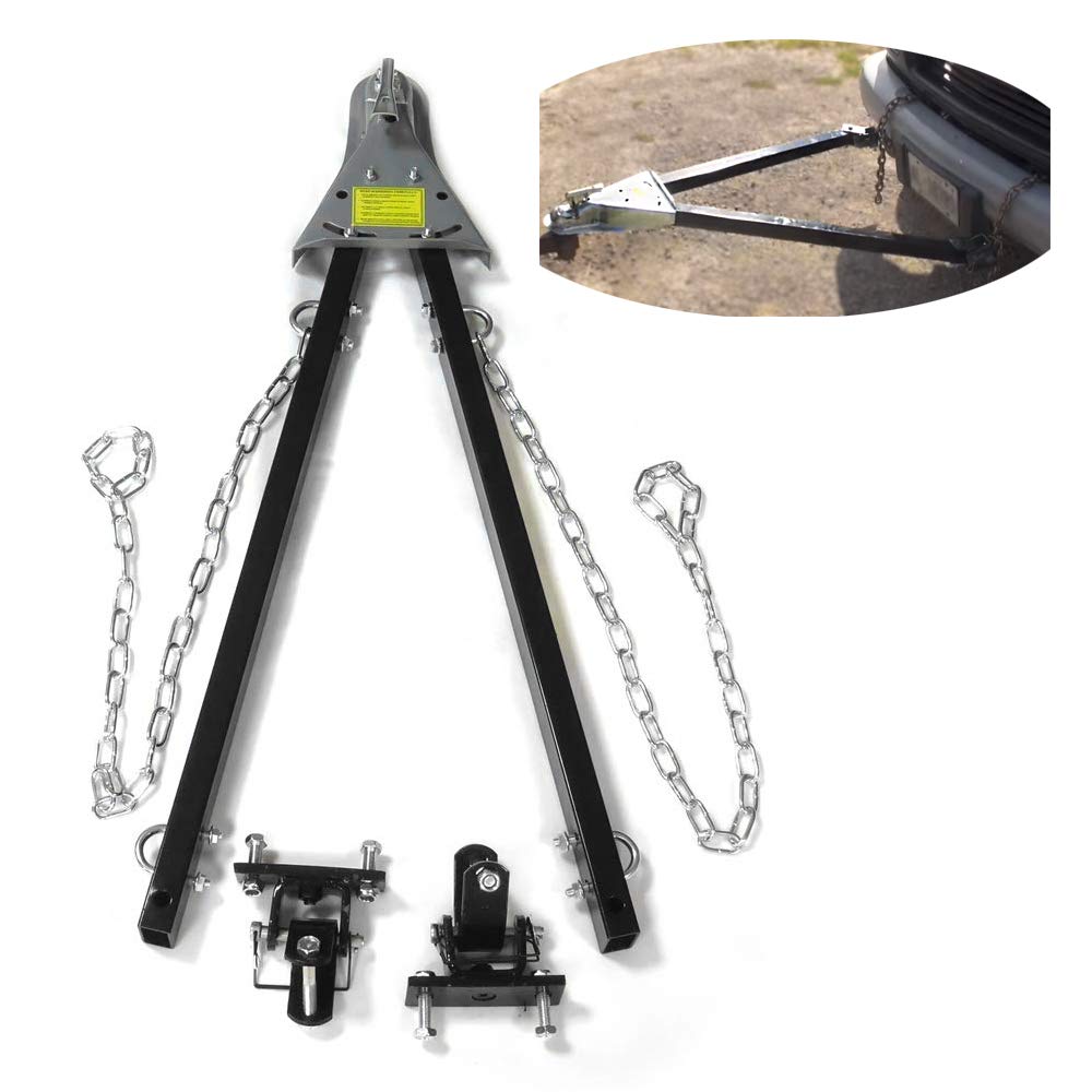 Httmt Adjustable Tow Towing Bar Bumper Mount 5000Lb W/Chains Rv Car Truck Jee System