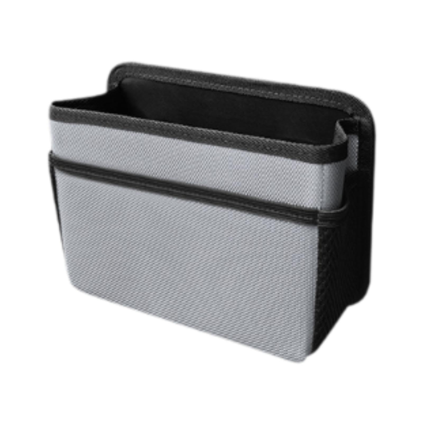 UJEAVETTE Generic Car Trash Can Dustbin Hanging Waterproof Practical Multifunctional Gray