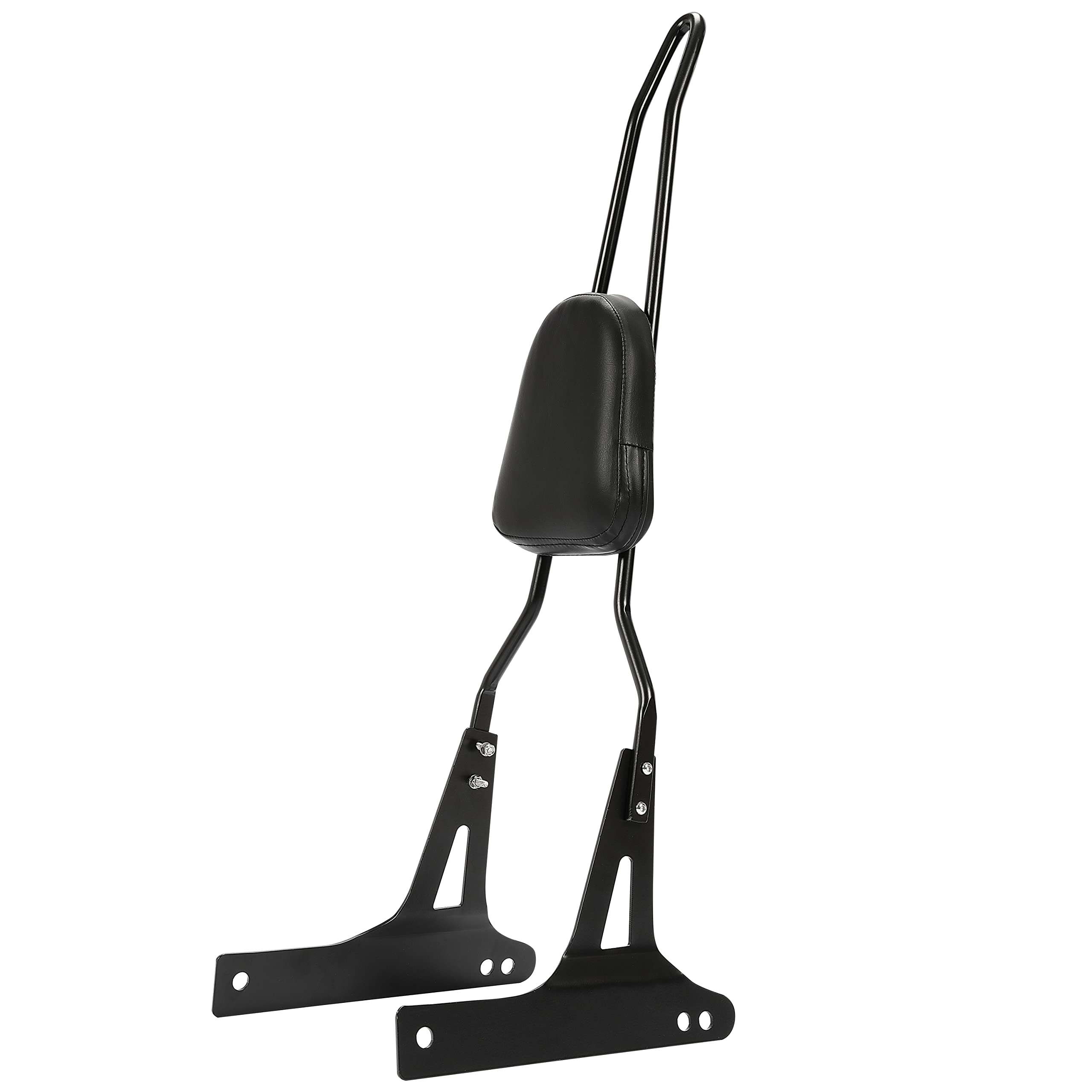 ECOTRIC Detachable Black Backrest Sissy Bar Compatible with 2006-up Harley Davidson Dyna Street Bob FXDB EFI FXDBI Super Glide F