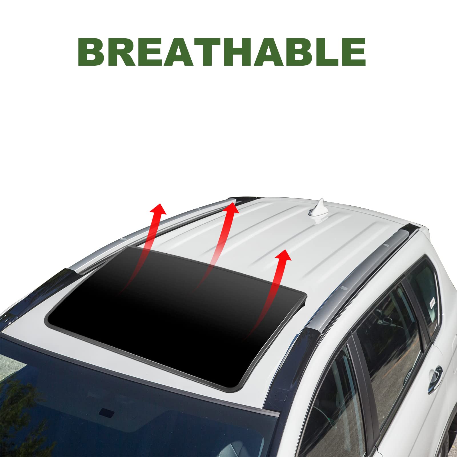 Donpida Car Sunroof Wind Deflector, Universal Car Sunroof Cover, Vent Insulator with Insulation Waterproof Surface, Moonroof Vis
