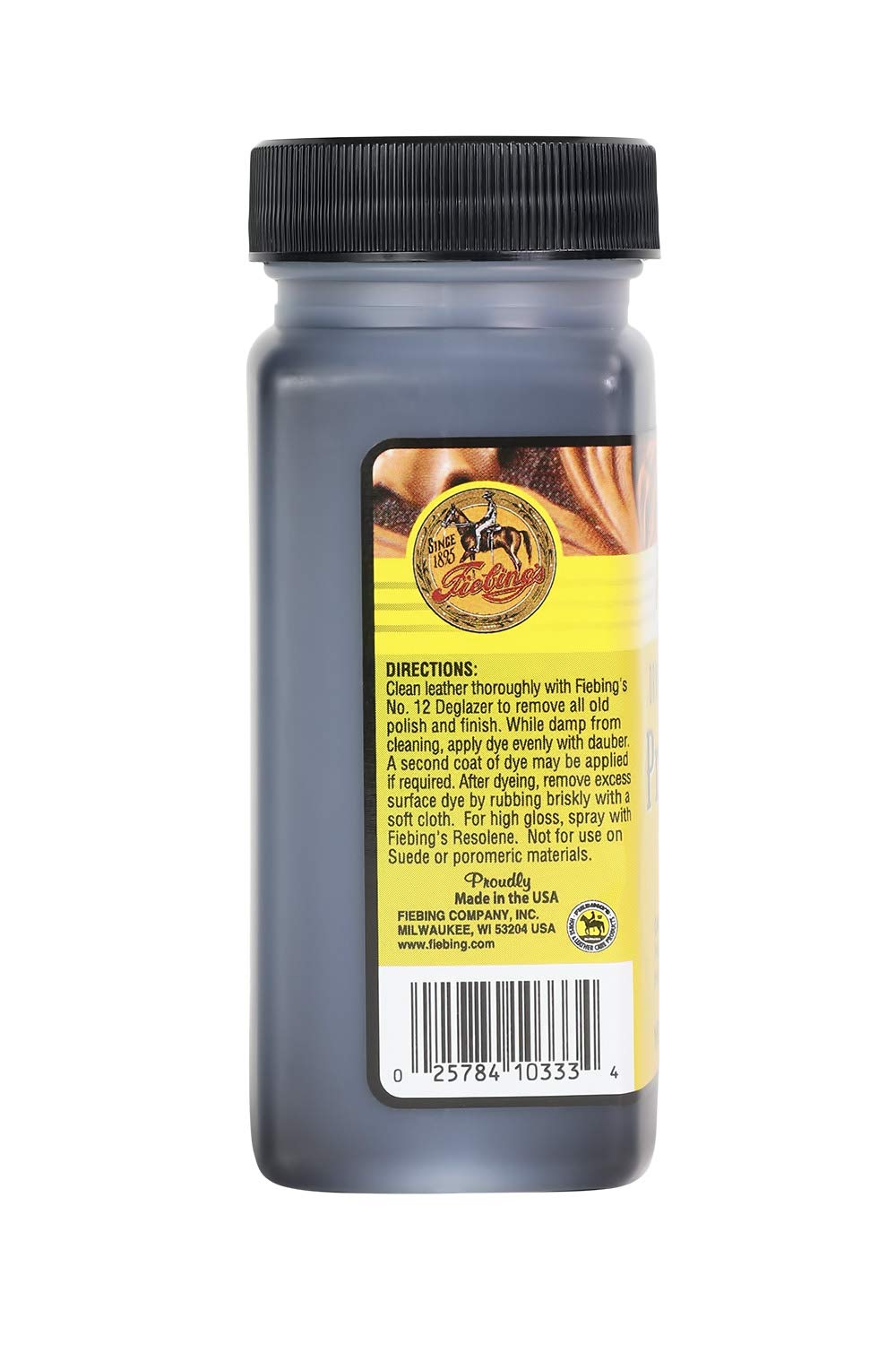 Fiebing's Pro Dye Leather Dye, 4 oz., Chocolate - Professional Oil Dye for Leather, Model 50-2030-CL