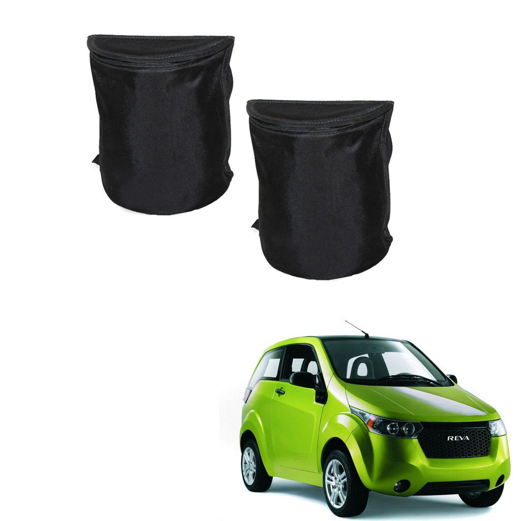 Kozdiko Semi Cylindrical Car Dustbin Set of 2 Pcs for Mahindra Reva