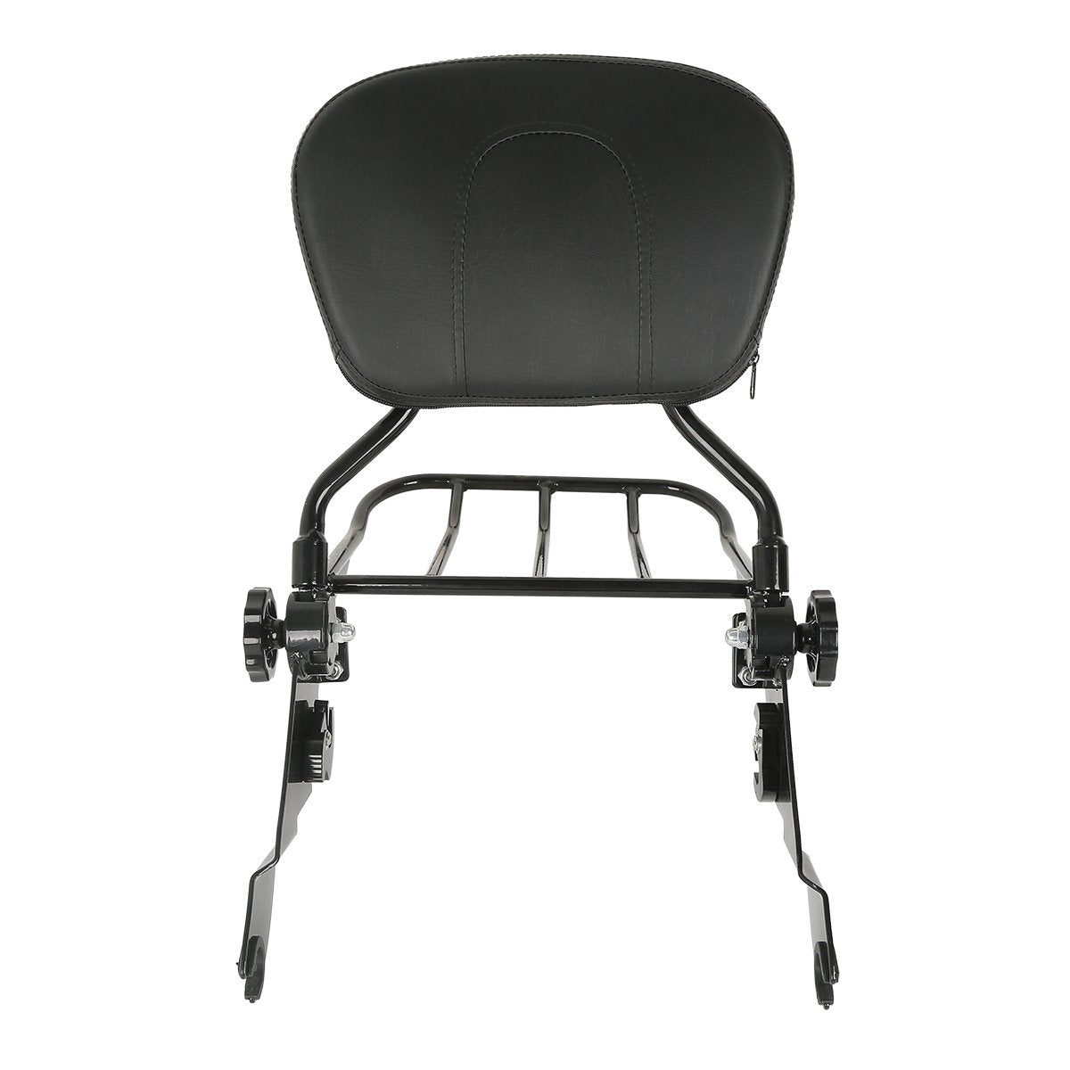 Xfmt Backrest Sissy Bar Luggage Rack Compatible With Harley Davidson 2009-Later Road King, Road Glide, Street Glide, Electra Glide, Ultra Classic,Cvo Road Glide Ultra Custom,Cvo Street Glide
