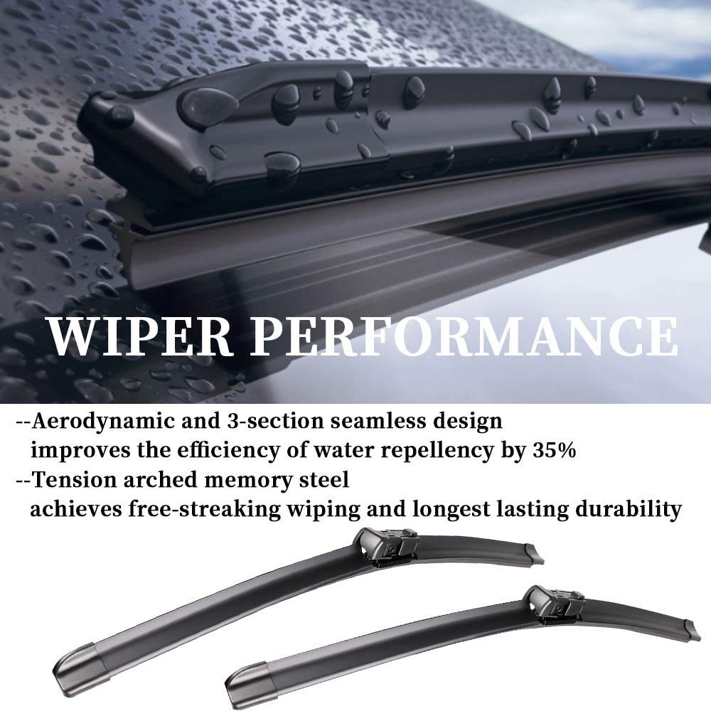 Oem Windshield Wiper Blade Set Replacement For Bmw 5 7 Series F01 F02 F04 F07 F10 M5 2010-2016 High Performance Original Equipme