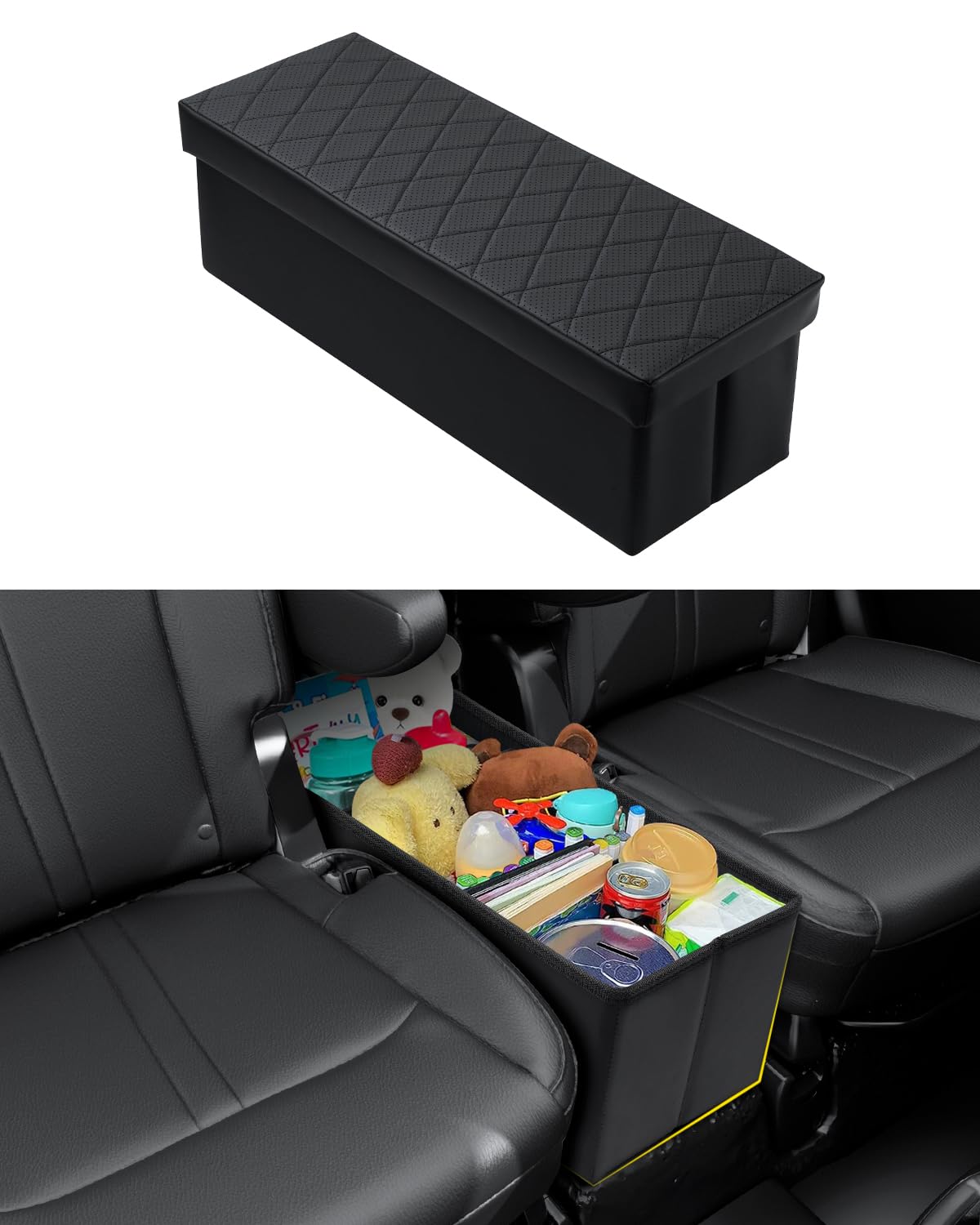 Mixsuper Liner Car Seat Organizer for Kia Telluride 2025 2024 2023 2022 2021 2020, Console Organizer Backseat Box for Kia Tellur