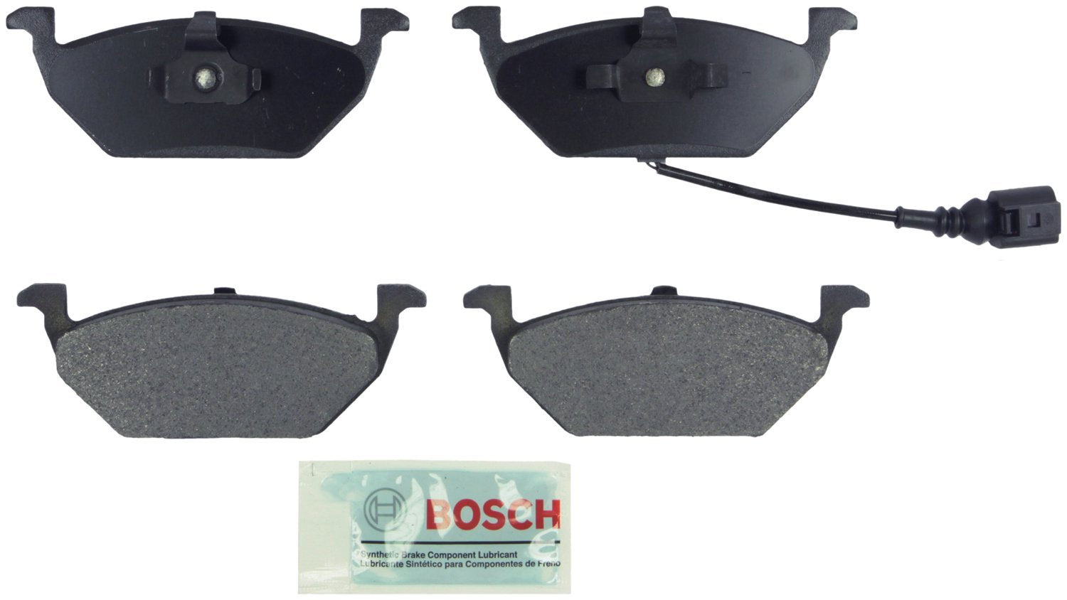 BOSCH BE768A Blue Semi-Metallic Disc Brake Pad Set - Compatible With Select Volkswagen Beetle, Golf, Golf City, Jetta, Jetta Cit