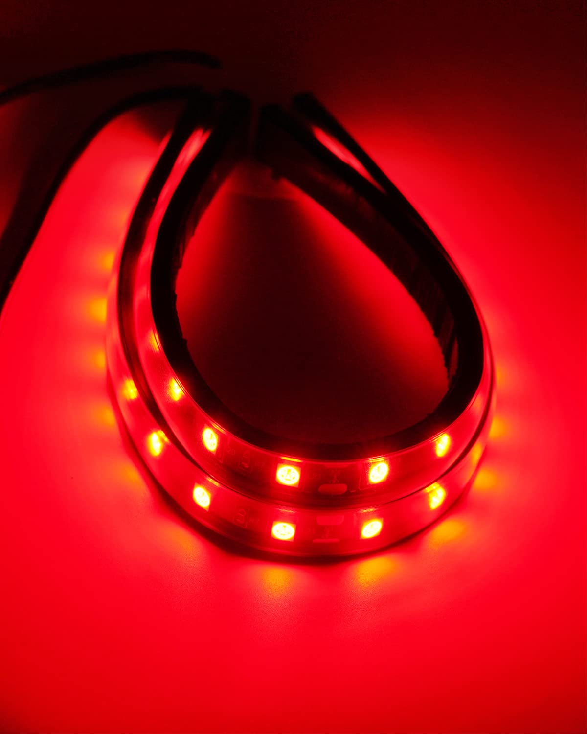 Keiurot 12V Led Light Strip 32Cm Waterproof Leds Light Strips For Cars Motorcycles Golf Cart Interior & Exterior Marine Boat Red