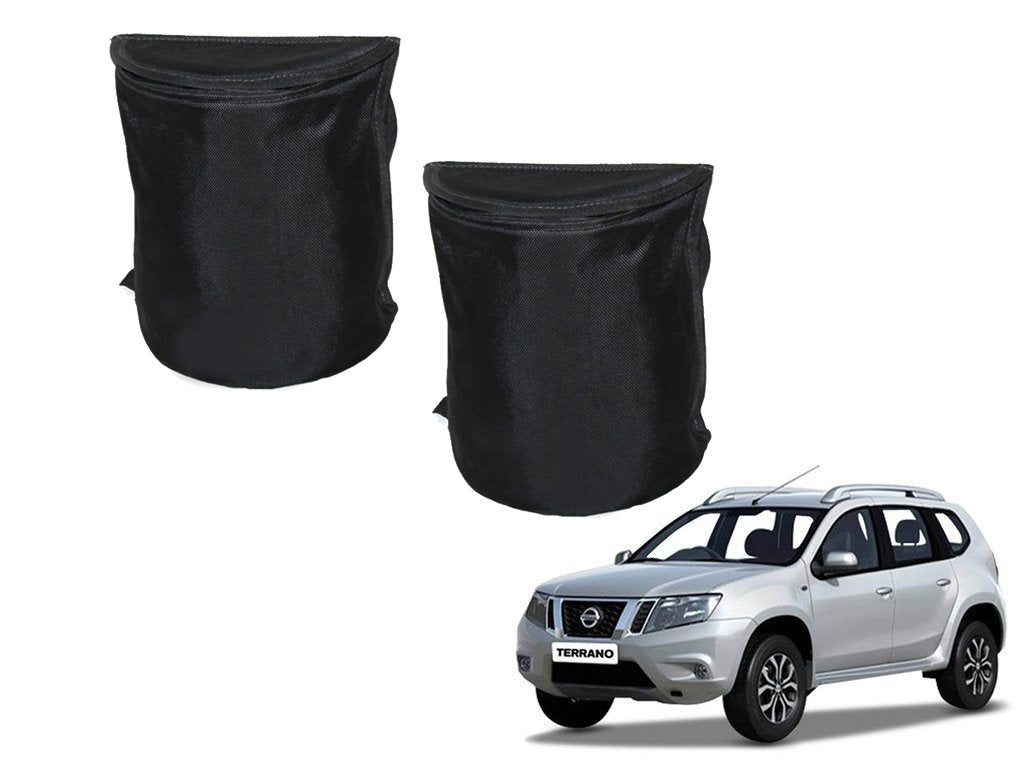 Kozdiko Semi Cylindrical Car Dustbin Set of 2 Pcs for Nissan Terrano