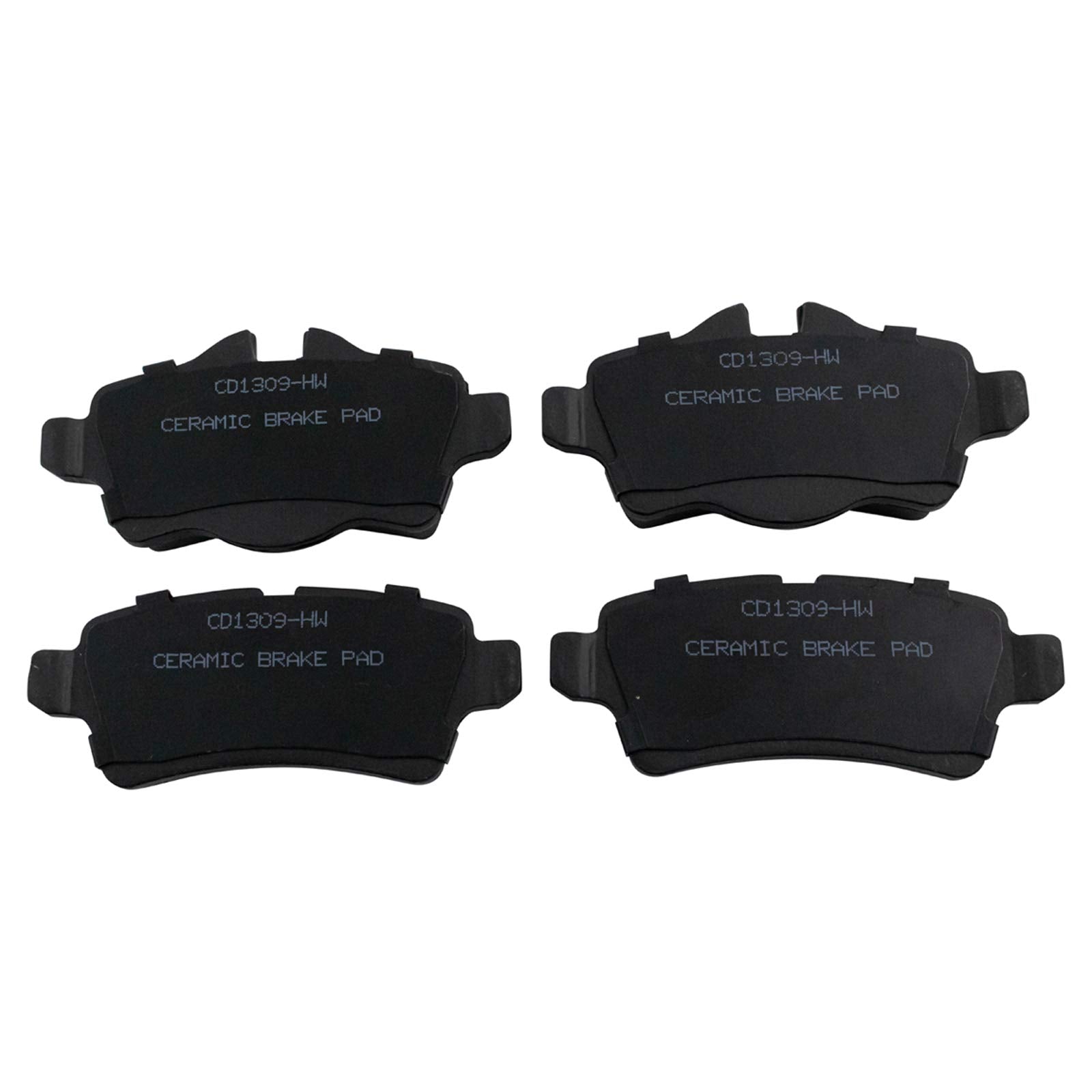 Trq Rear Brake Pads Ceramic Compatible With 2007-2018 Mini Cooper