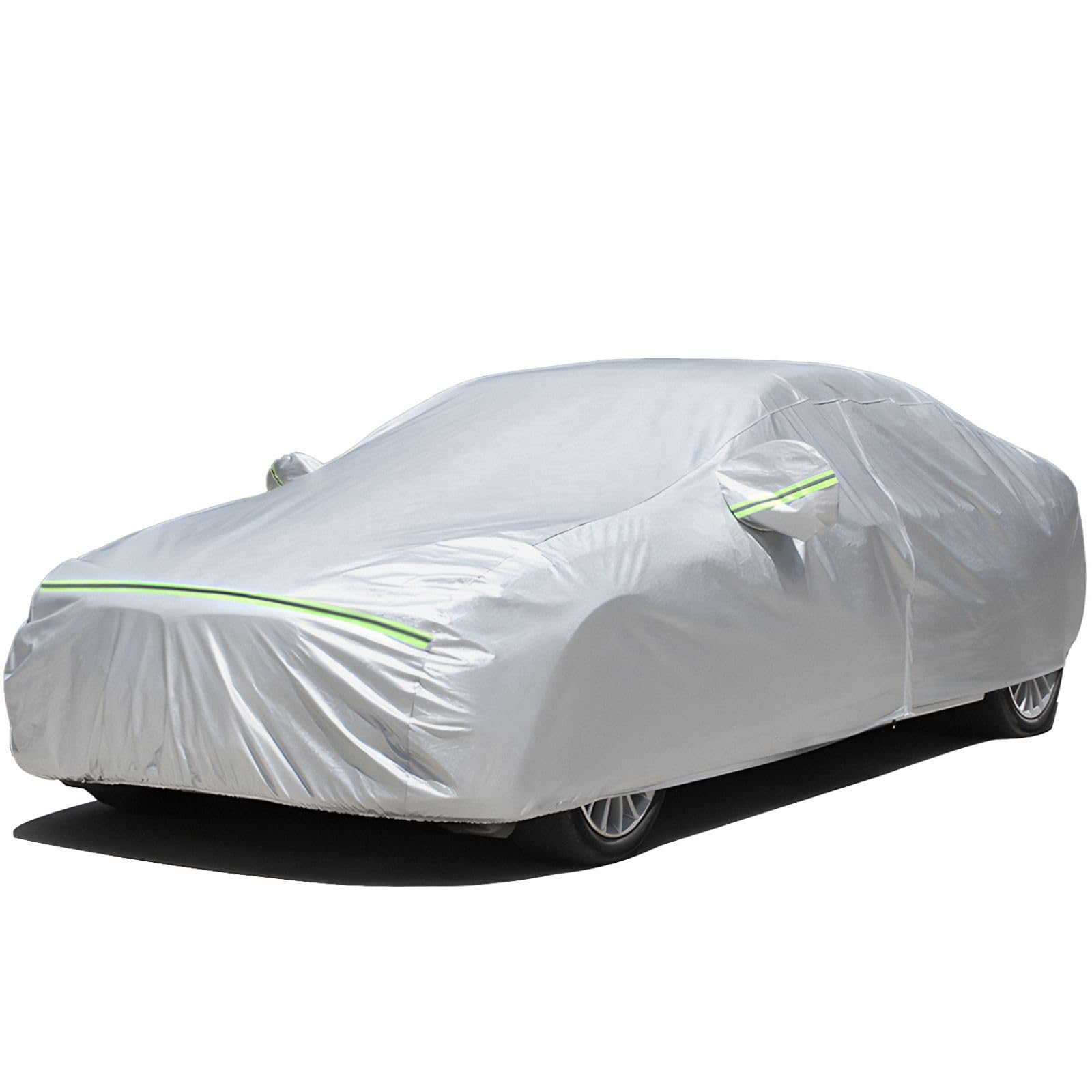 Favoto Sedan Car Cover Waterproof All Weather For Automobiles 6 Layers Heavy Duty Outdoor Rain Sun Snow Protection With Zipper I