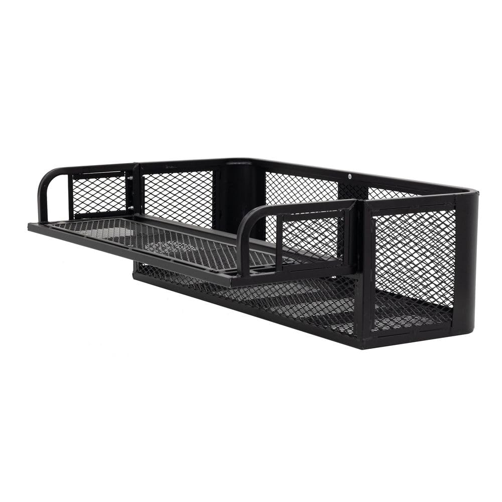 Titan Ramps Universal ATV/UTV Cargo Basket Rack - 150 lb Capacity, Alloy Steel, Black, Model DDB2010