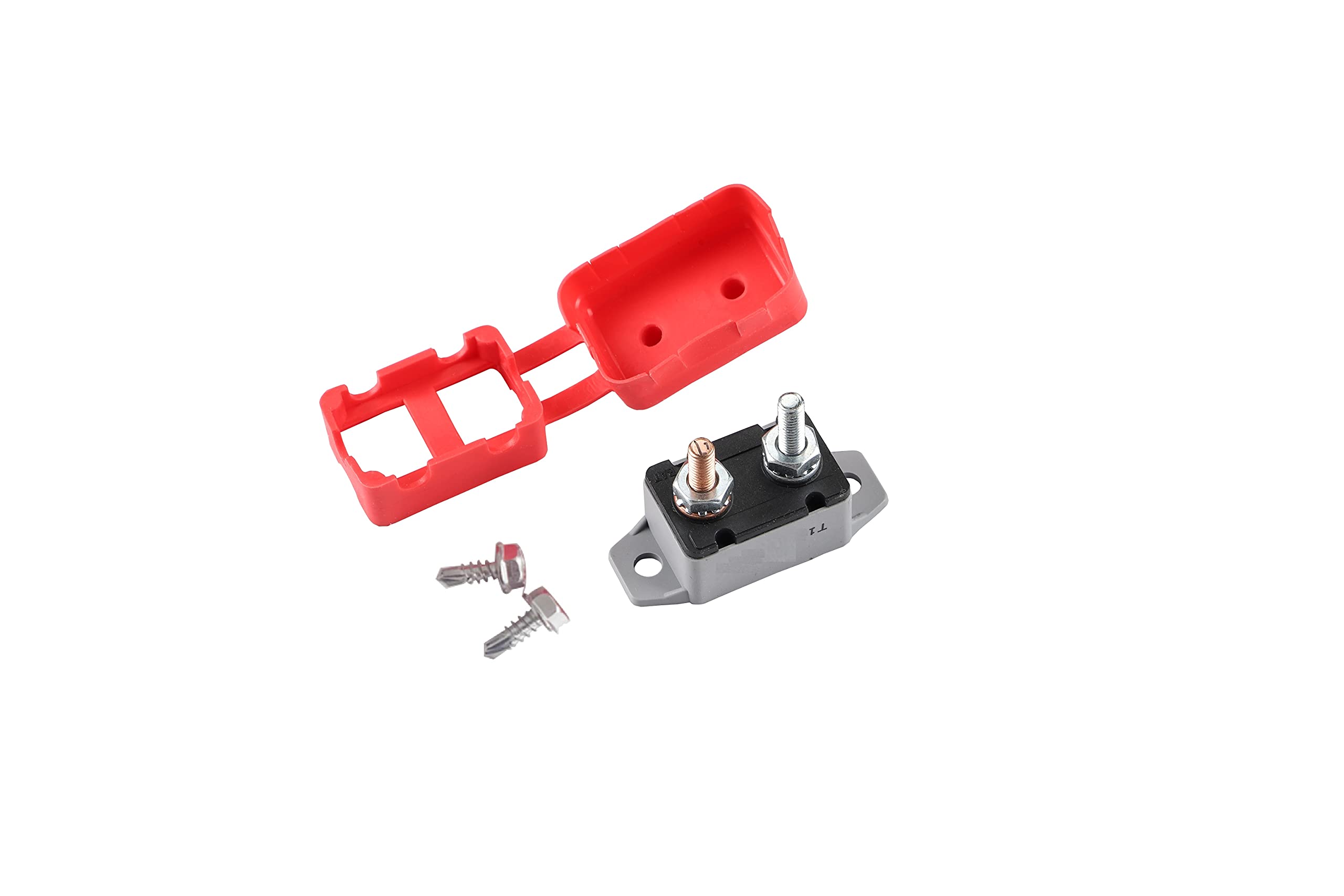 GLOSO E518 Stud Type Circuit Breakers, Lengthwise Bracket, Auto Reset (T1) - 1 Pack (25A)