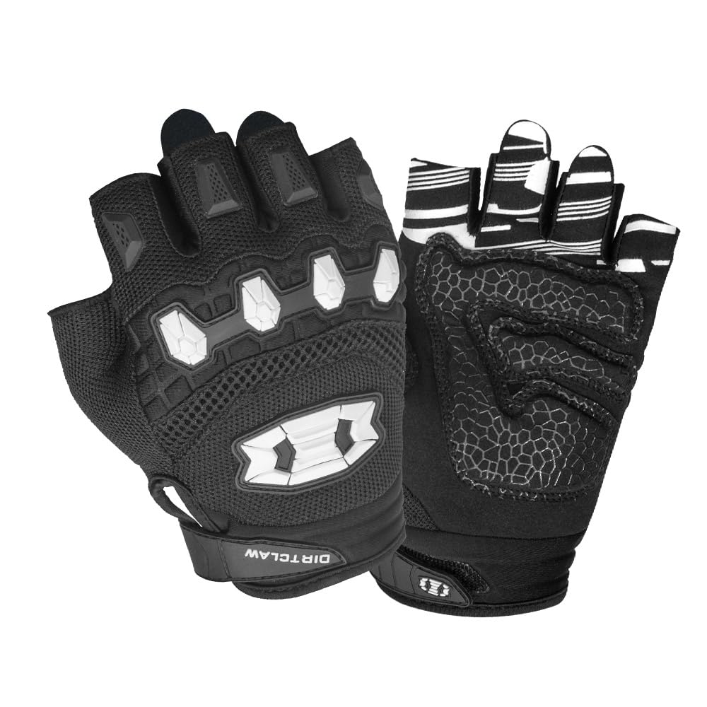 Seibertron Adult Dirtclaw Gloves - Motorcycle Motocross Sports Gloves For Ultimate Grip And Protection Black S