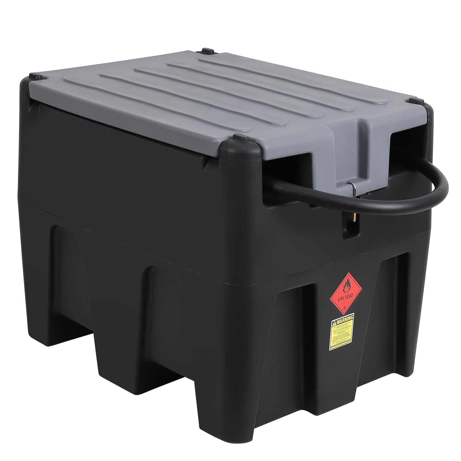 ActiveTrail 48 Gal Portable Fuel Tank, Diesel & Gasoline Transfer Tank, Durable Fuel Transfer Tank with 12v Electric Pump, 10GPM