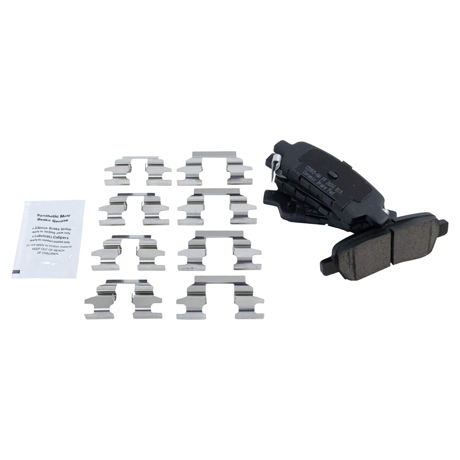Trq Rear Brake Pad & Rotor Kit Brake Pads Brake Rotor Ceramic Premium G-Coated Compatible With 2002-2022 Nissan Altima 2011-2017