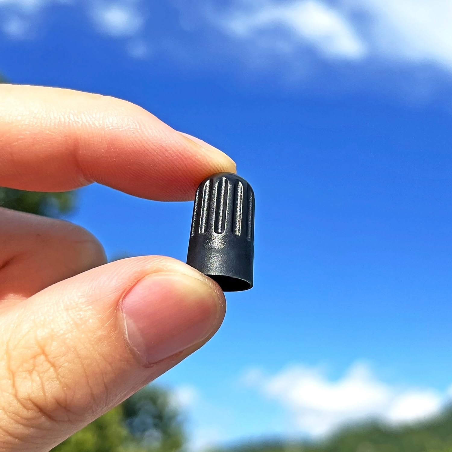 Black Tpms Plastic Tire Valve Stem Caps With Rubber Seal Universal Long Air Valve Stem Caps For Tpms20008 Rubber Valve, Airtight