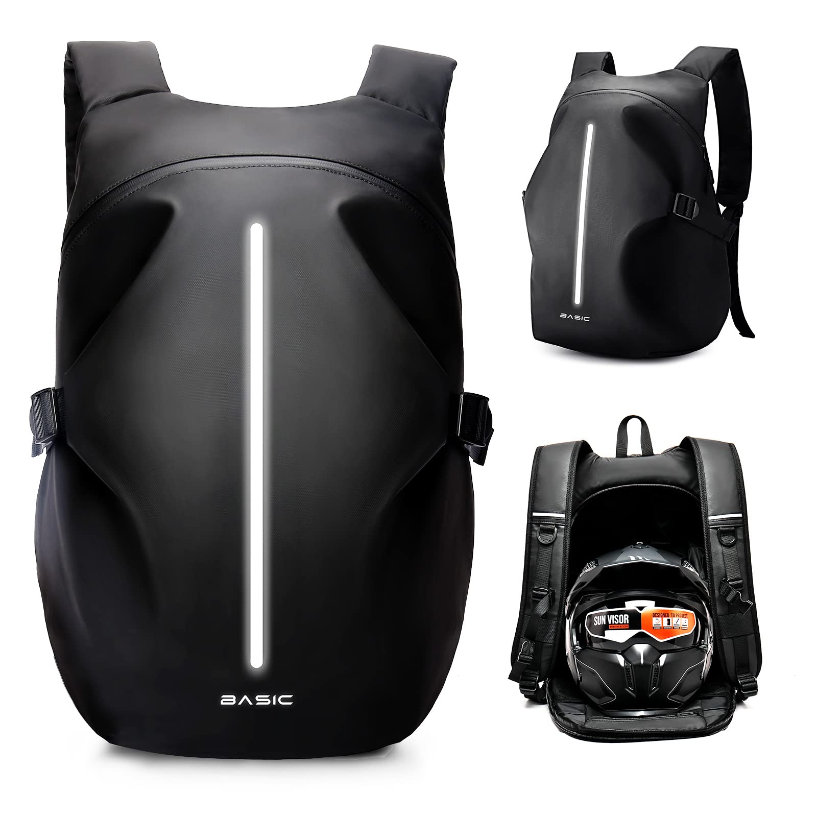 Weplan Motorcycle Backpack,Motorcycle Backpacks For Men And Women,Motorcycle Backpack Waterproof,Helmet Backpack Bookbag For Riding, Outing