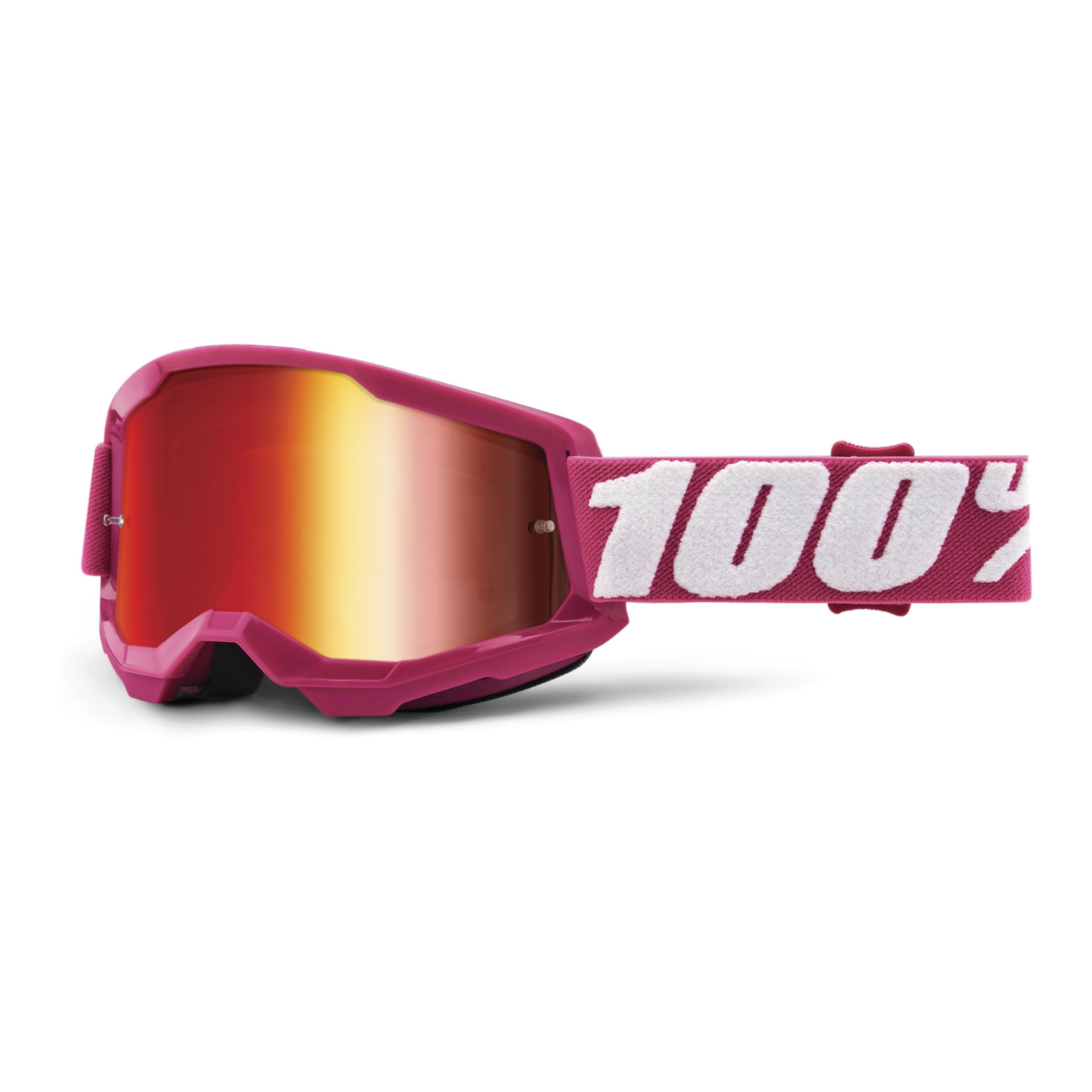 100% STRATA 2 Goggles  Sports Goggles for Motocross & Mountain Biking  Eyewear for Bike Riders  Motocross Goggles for Men  F