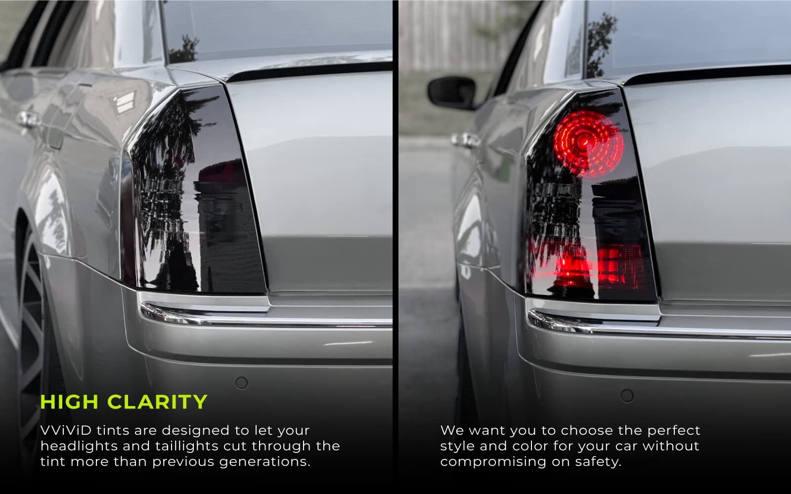 Vvivid Dark Black Headlight Taillight Tint Air-Release Vinyl Wrap Film Roll (60'' X 18'')