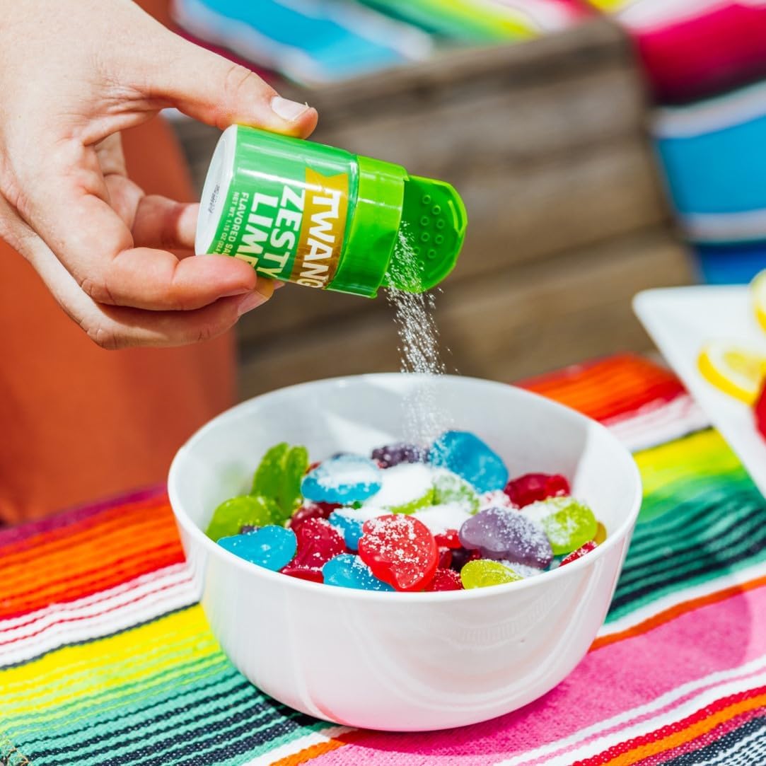 Twang Lime Seasoning Salt Snack Topping, 1.15-Ounce Shaker, Pack of 10