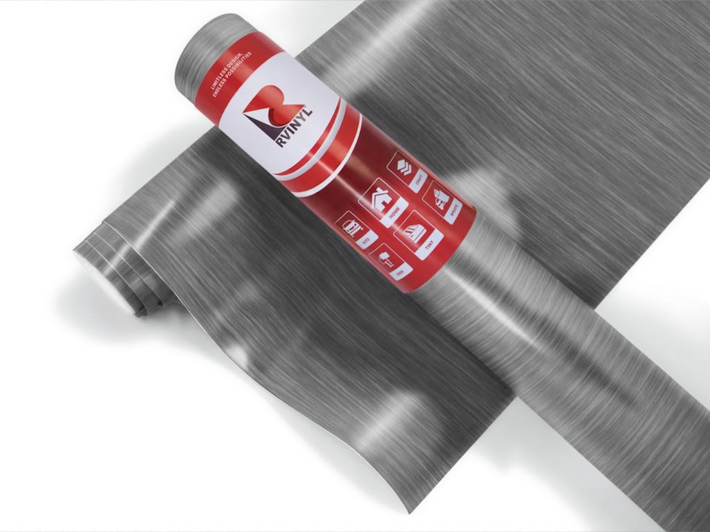 3M 2080 Br230 Brushed Titanium (5Ft X 6In) Vinyl Wrap Film Sheet With Air-Release For Cars, Trucks & More (2.5Sq Ft Roll)
