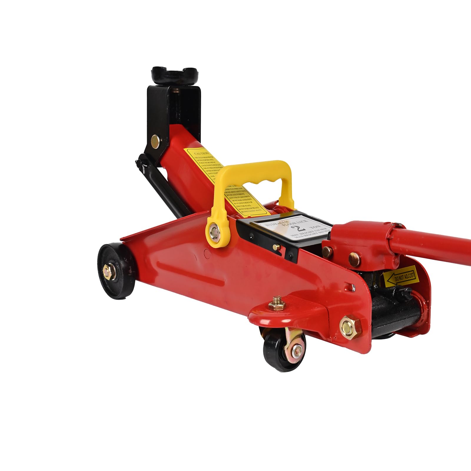 AA095 2 Ton Hydraulic Floor Jack, Low Profile Trolley Service Jack with 5.7-13 Lifting Range, Heavy Duty Steel Car Jack for Gara