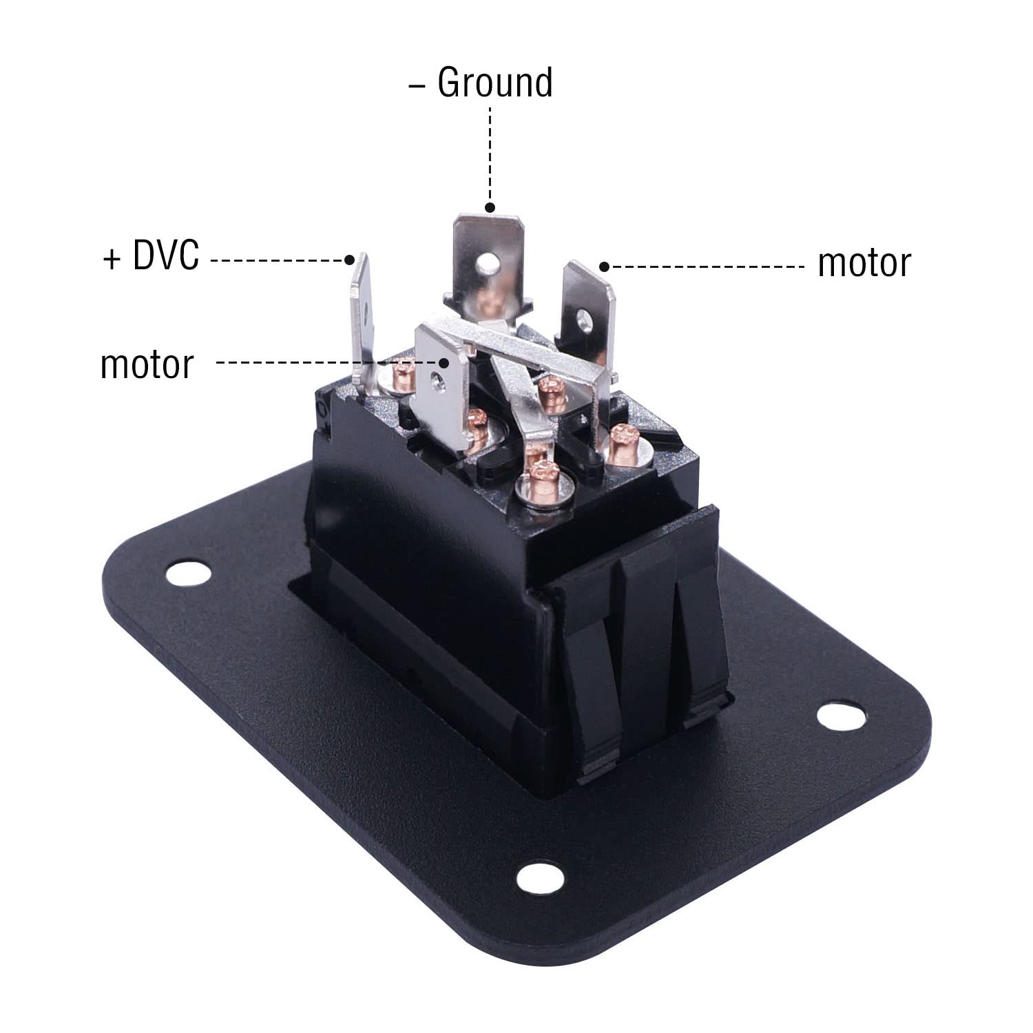 Weideer Power Stabilizer Switch Rv Jacks Leveling Momentary Reverse Polarity Rocker Switch 20A 12V Dc With Harness Screws For Ca