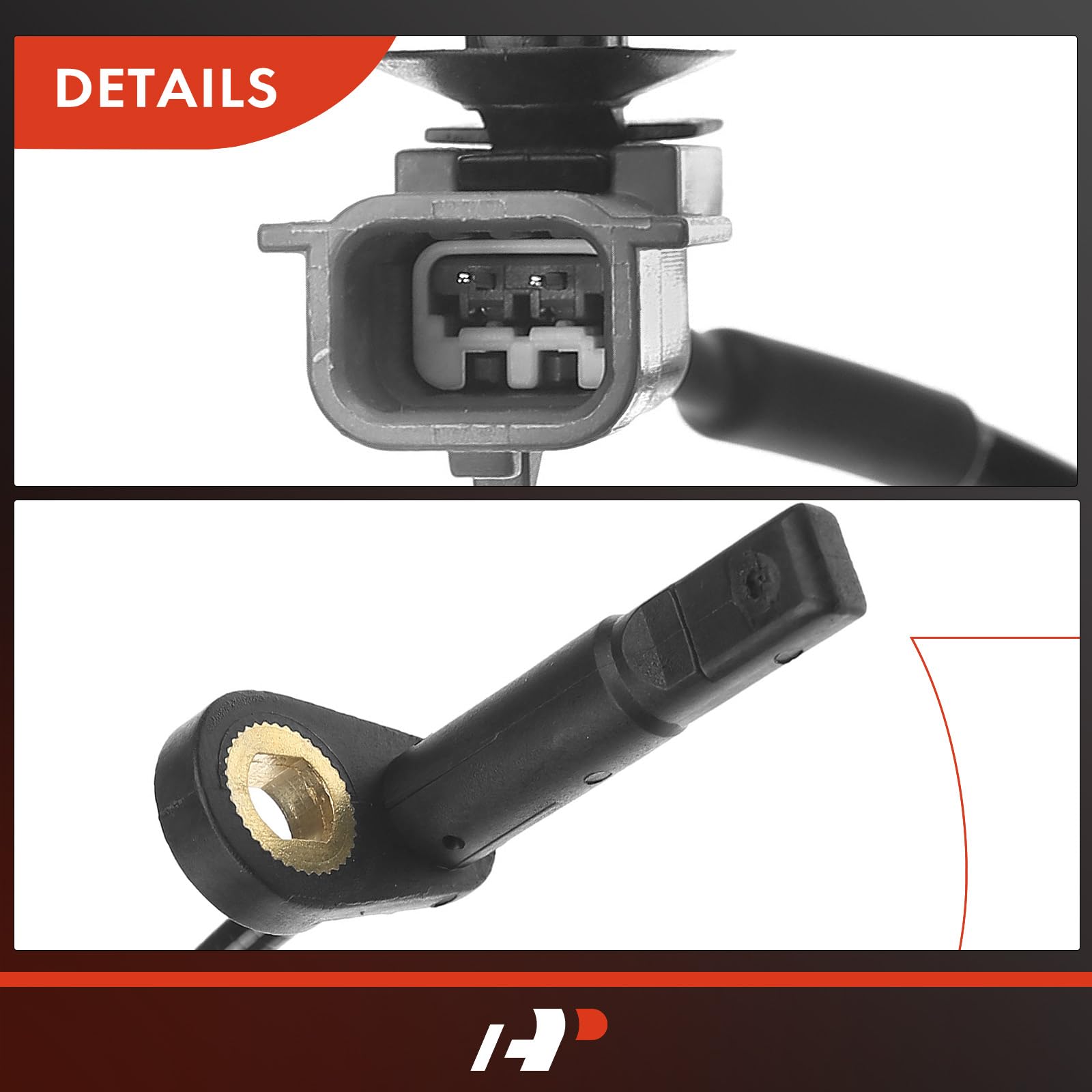 A-Premium Abs Wheel Speed Sensor Compatible With Nissan Models - Juke 2011 2012 2013 2014 2015 2016 2017, 1.6L, Sport Utility -